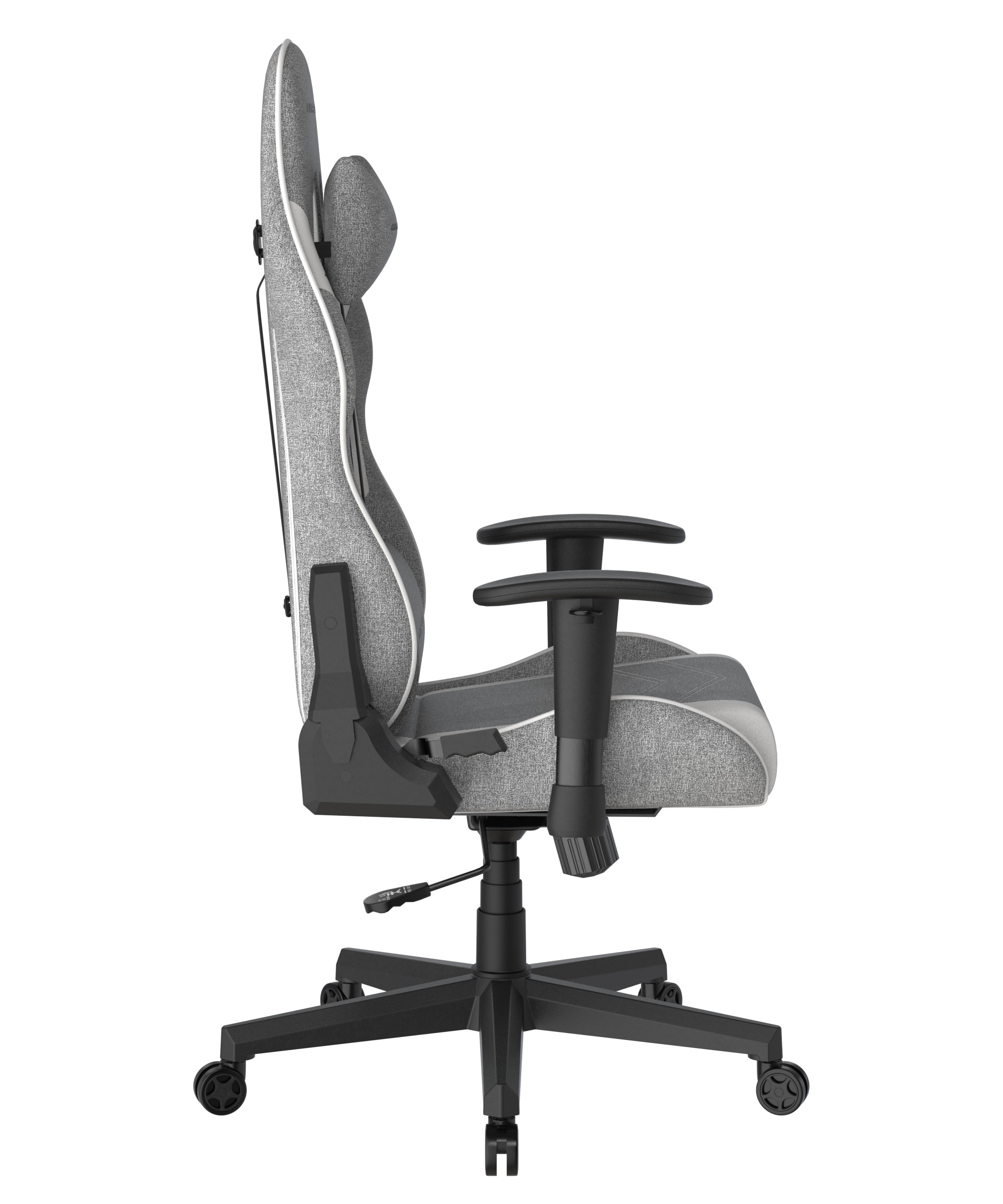 DXRacer Gaming-Stuhl »Prince Gaming Chair Regular L, Stoff, PVC, grau weiß«