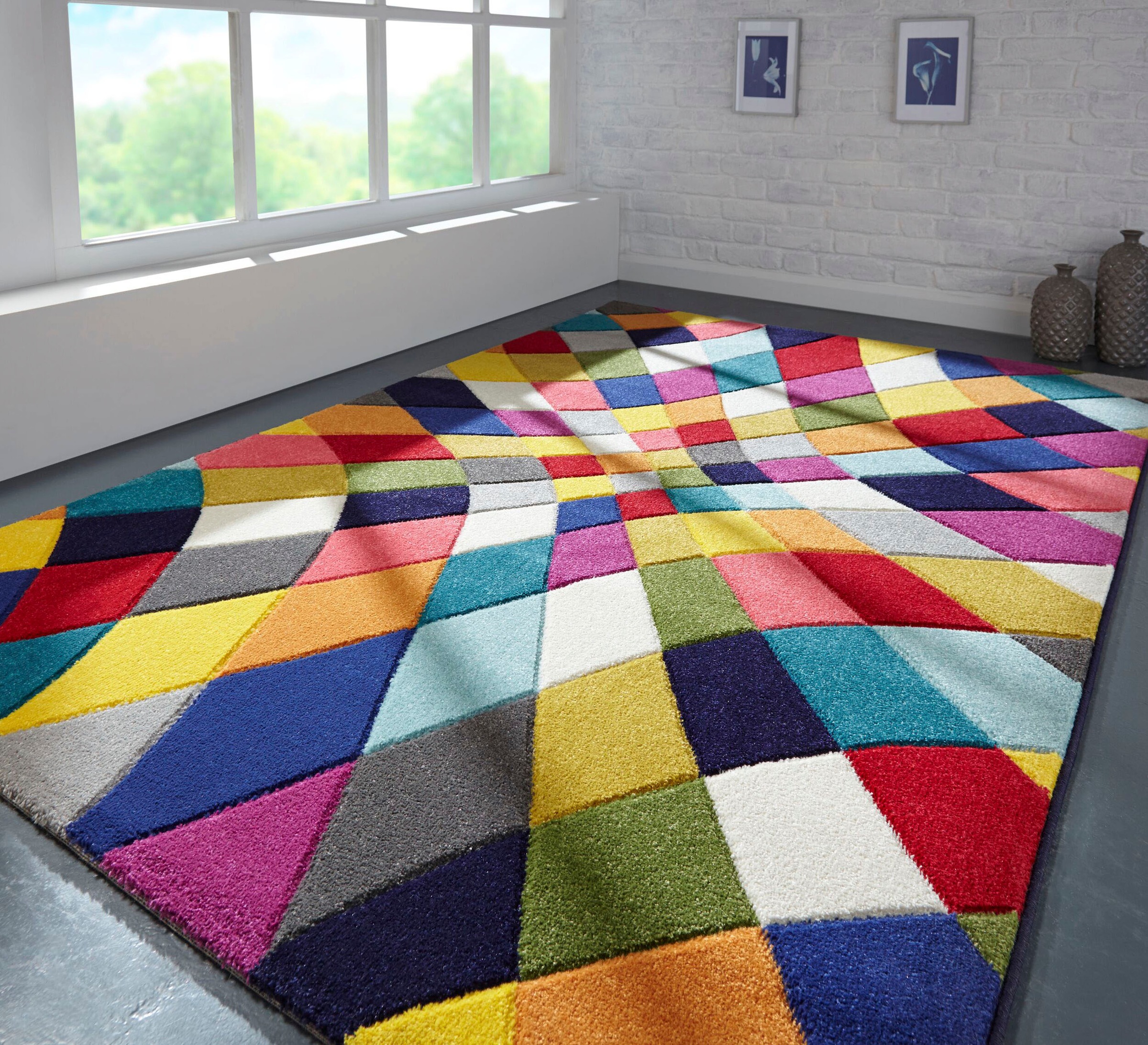 FLAIR RUGS Teppich "Rhumba" rechteckig 10 mm Höhe fußbodenheizungsgeeignet, günstig online kaufen