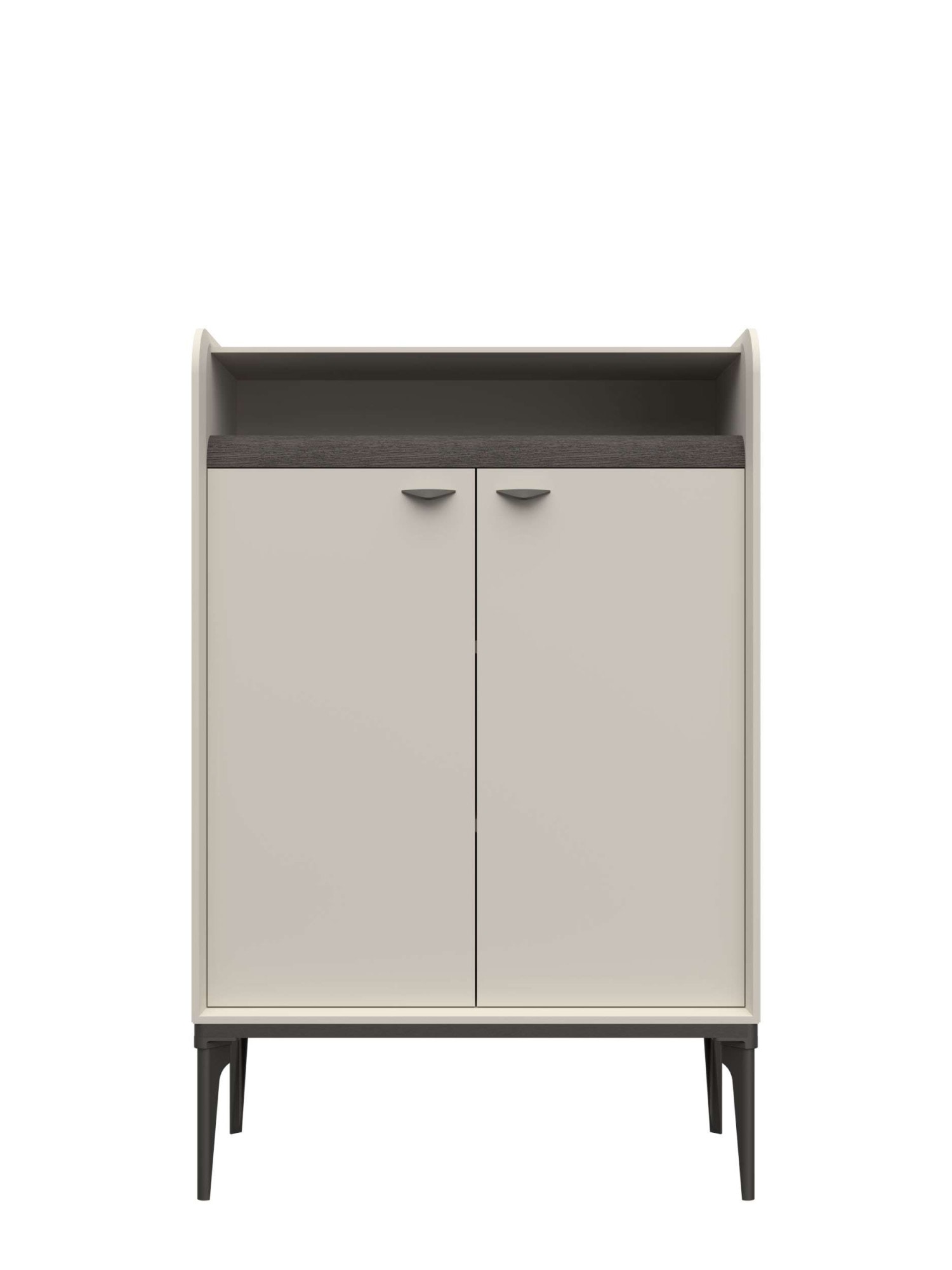 OTTO home Highboard »Sofy  Sideboard, Kommode, Anrichte, Schrank« UV lackiert, Soft Close Funktion, Metallgestell in Anthrazit Dekor