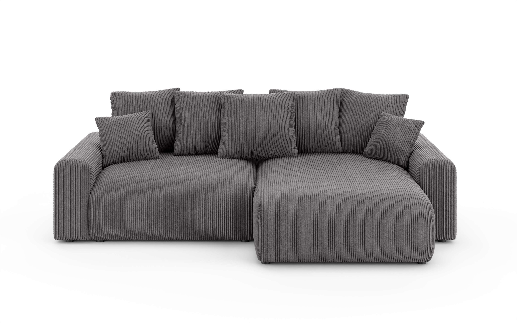 Home affaire Ecksofa »LAKESIDE klein mit Bettfunktion und Bettkasten, B/T/H 235/142/84 cm«, L-Form, Recamiere beidseitig montierbar, mit Wellenunterfederung