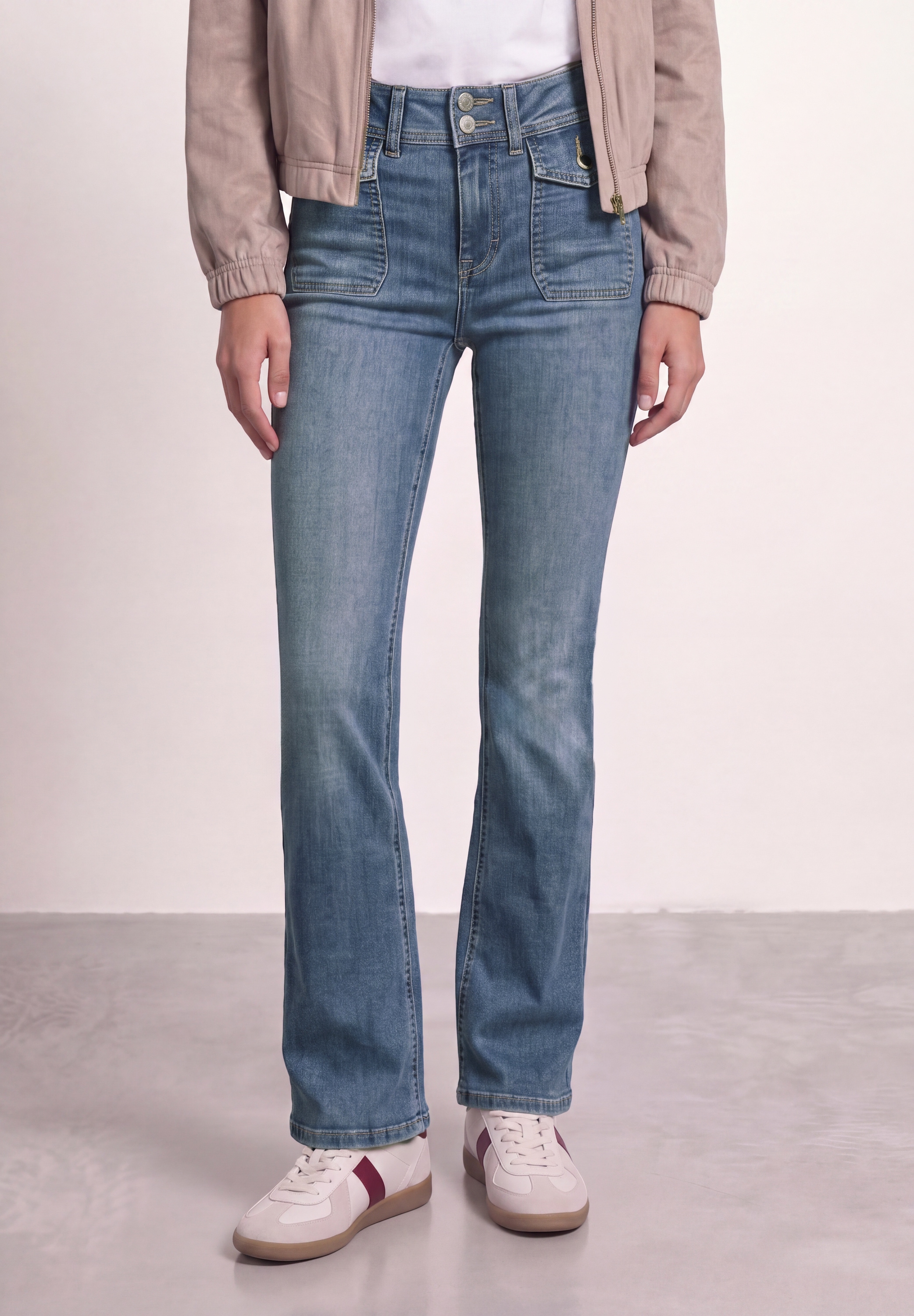 STREET ONE Slim-fit-Jeans High Waist