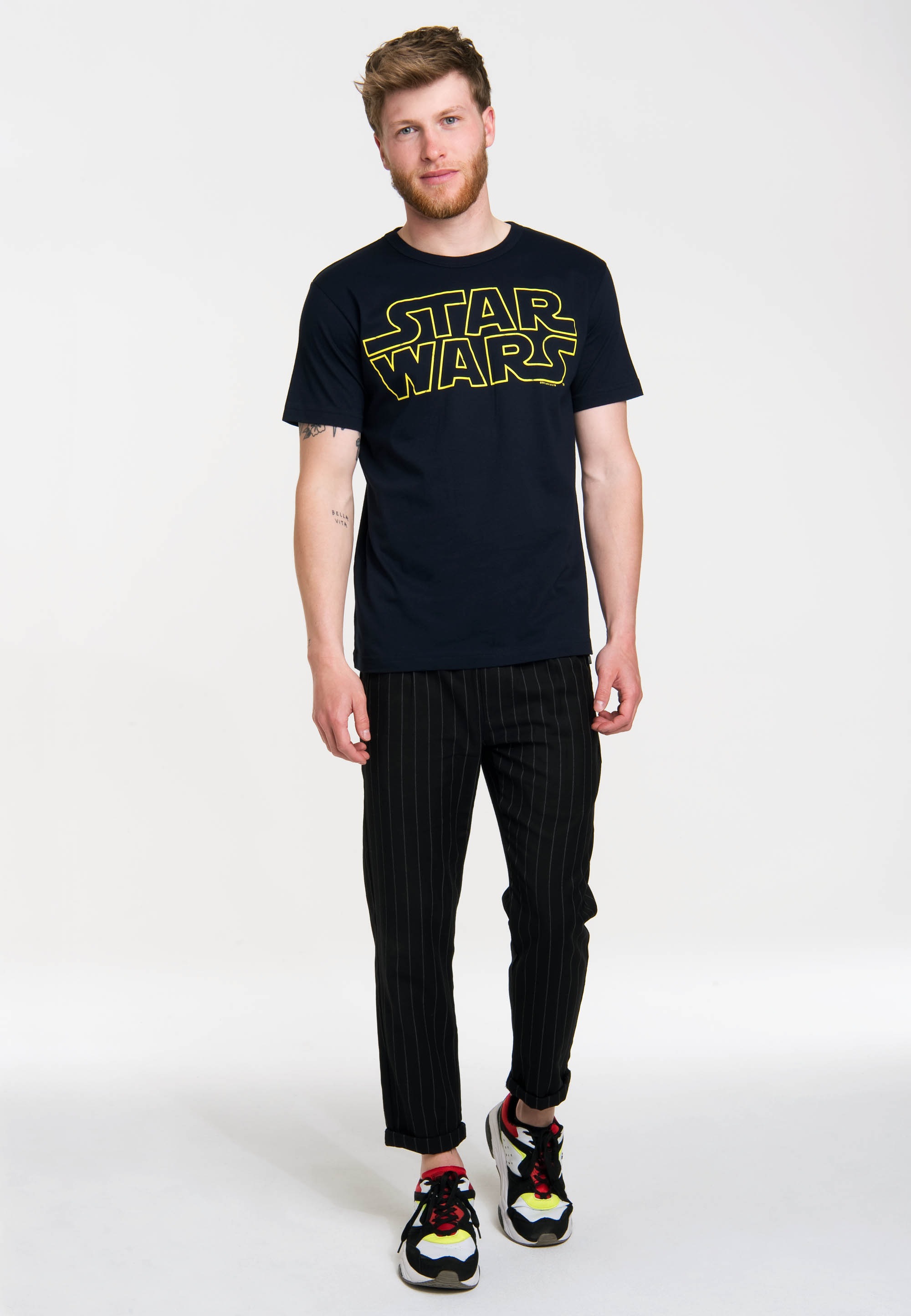 LOGOSHIRT T-Shirt »Krieg der Sterne - Logo«, mit Star Wars-Schriftzug