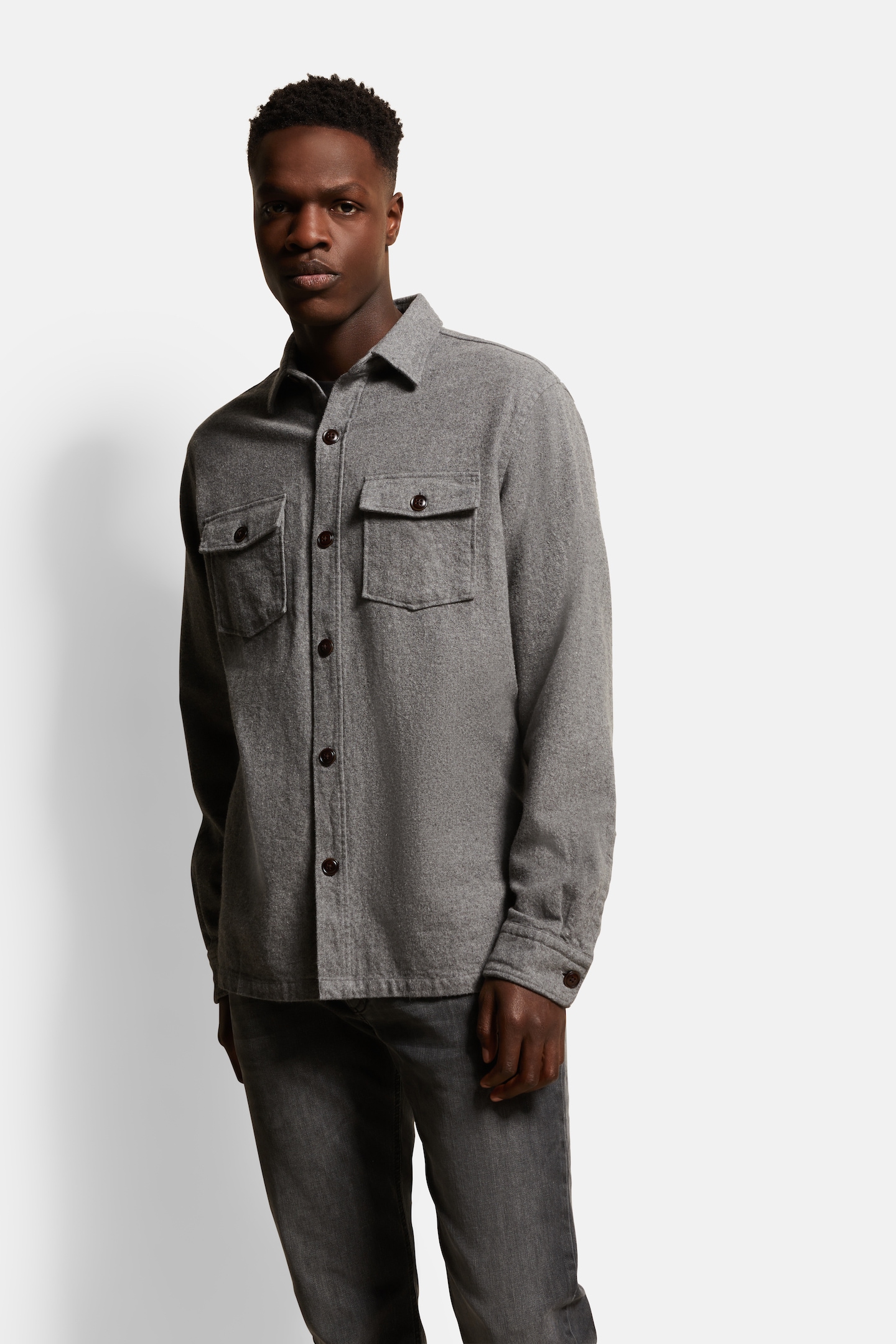 Langarmhemd »Overshirt«, mit aufgesetzten Taschen