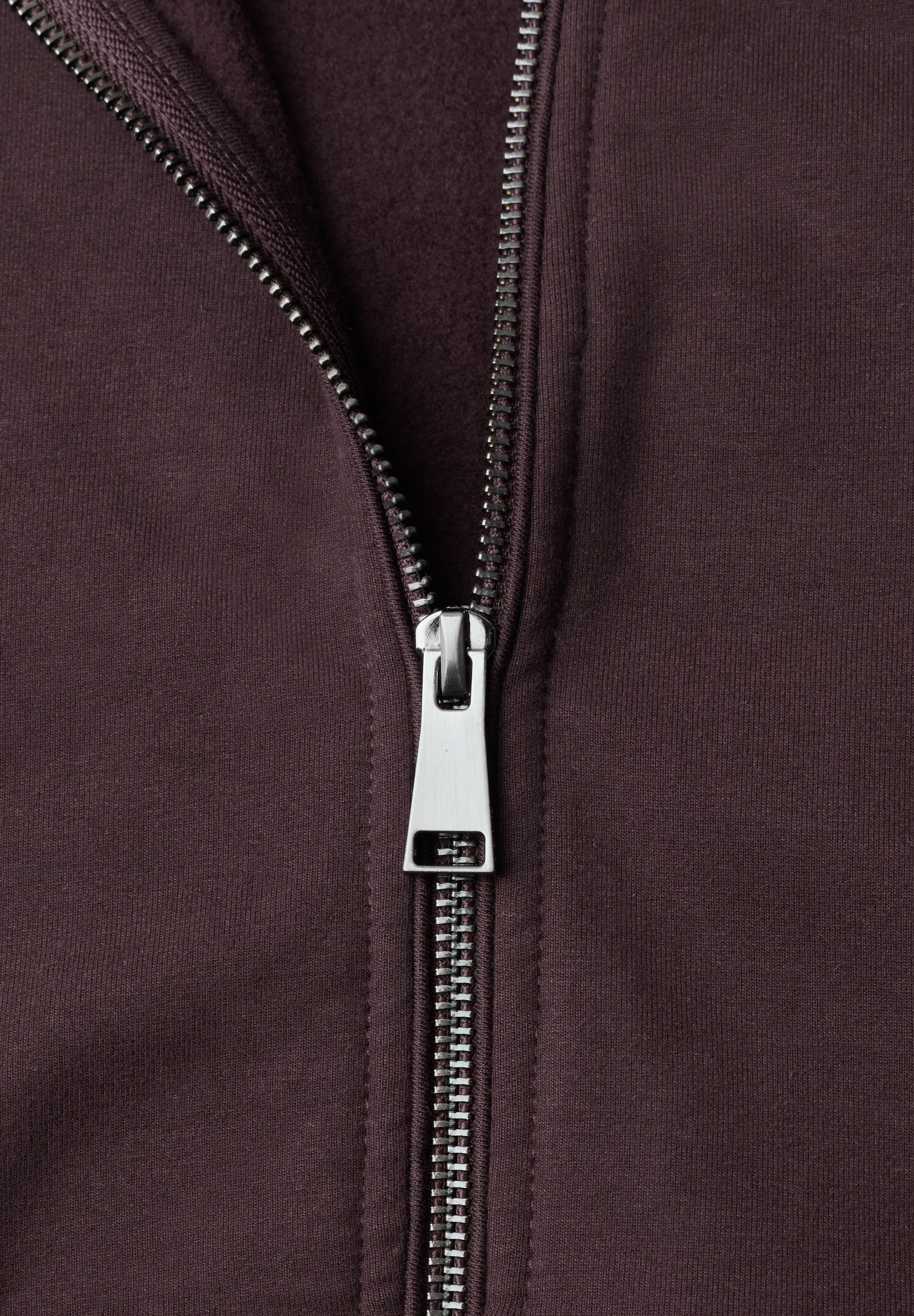 Cecil Kapuzensweatjacke mit Elasthananteil /  unifarben