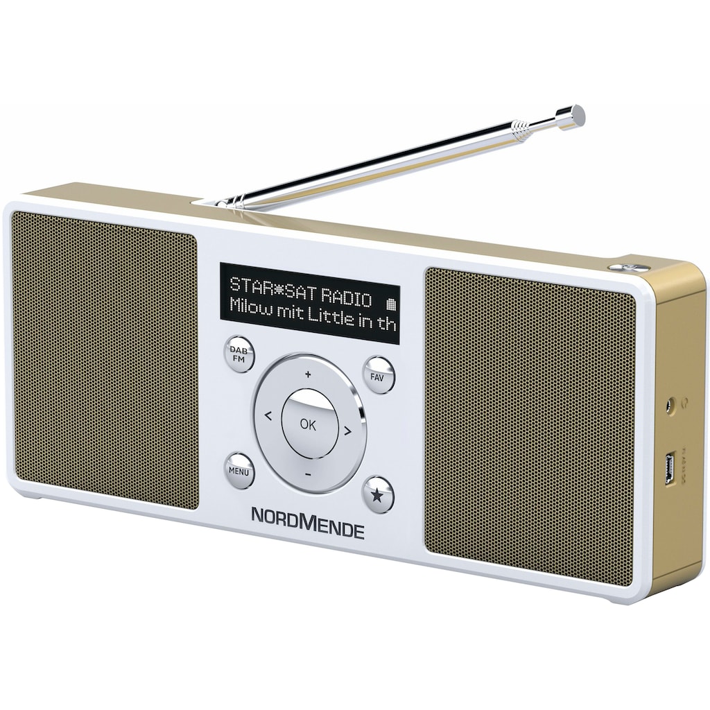 Nordmende Digitalradio (DAB+) »Transita 200«, (UKW mit RDS-Digitalradio (DAB+) 2 W), Made in Germany