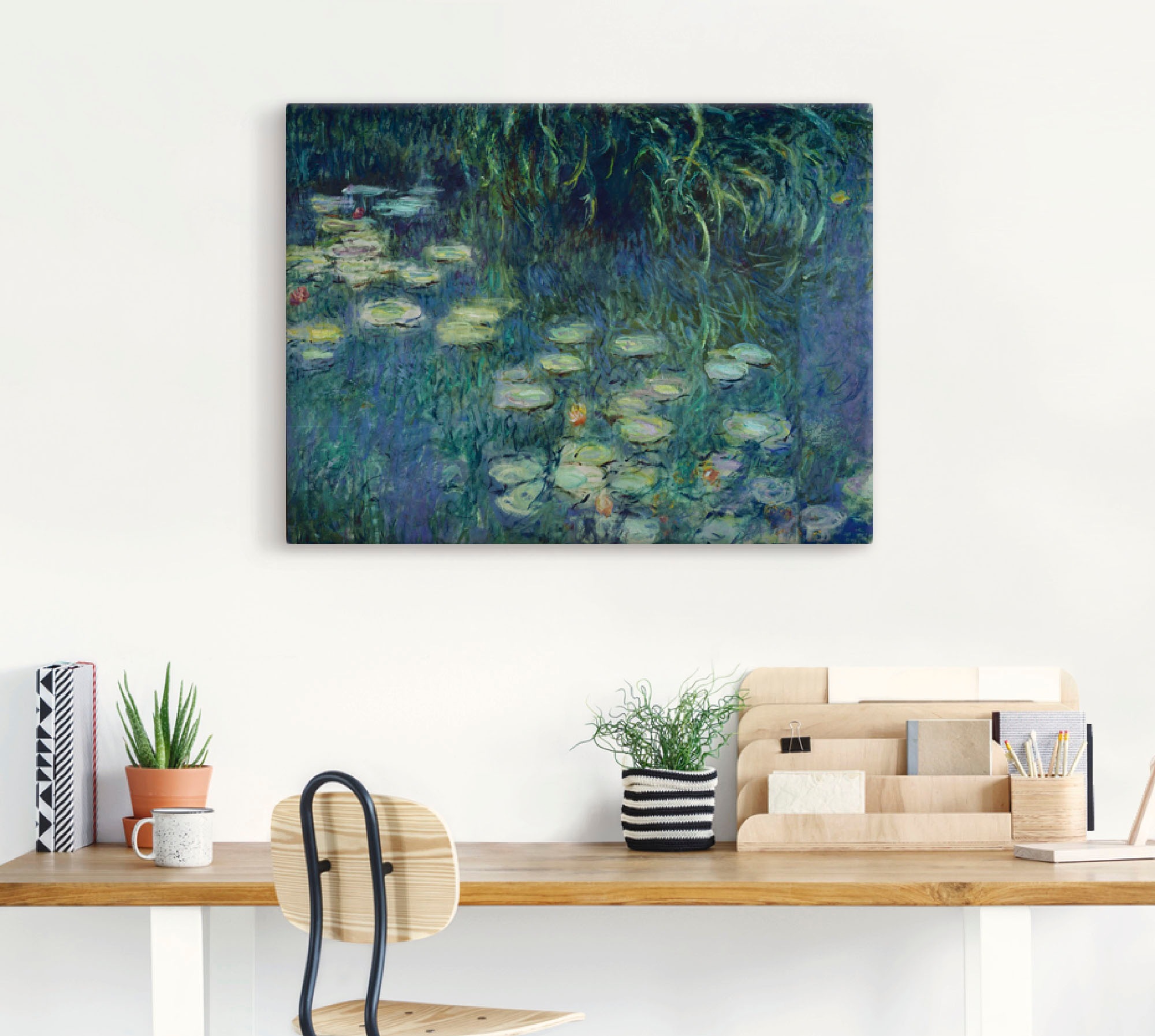 Artland "Teil Seerosenbild Musée de lOrangerie" Blumen 1 Stk. tlg. auf Holz günstig online kaufen