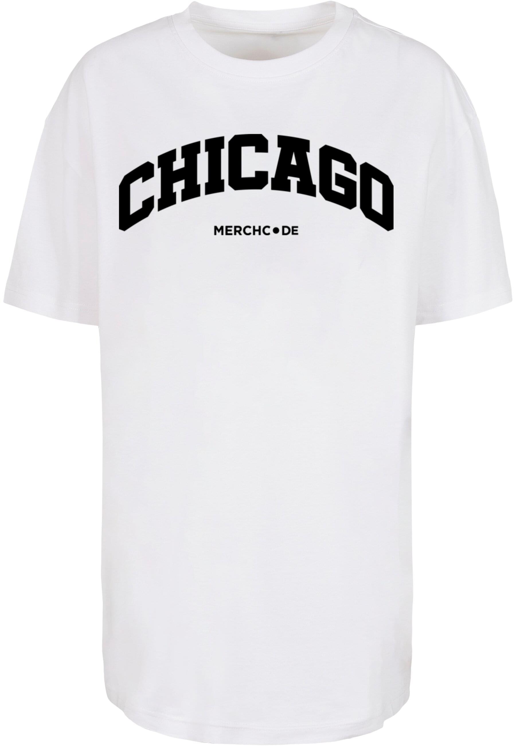 Merchcode T-Shirt "Merchcode Damen Ladies Chicago Wording - Oversized Boyfr günstig online kaufen