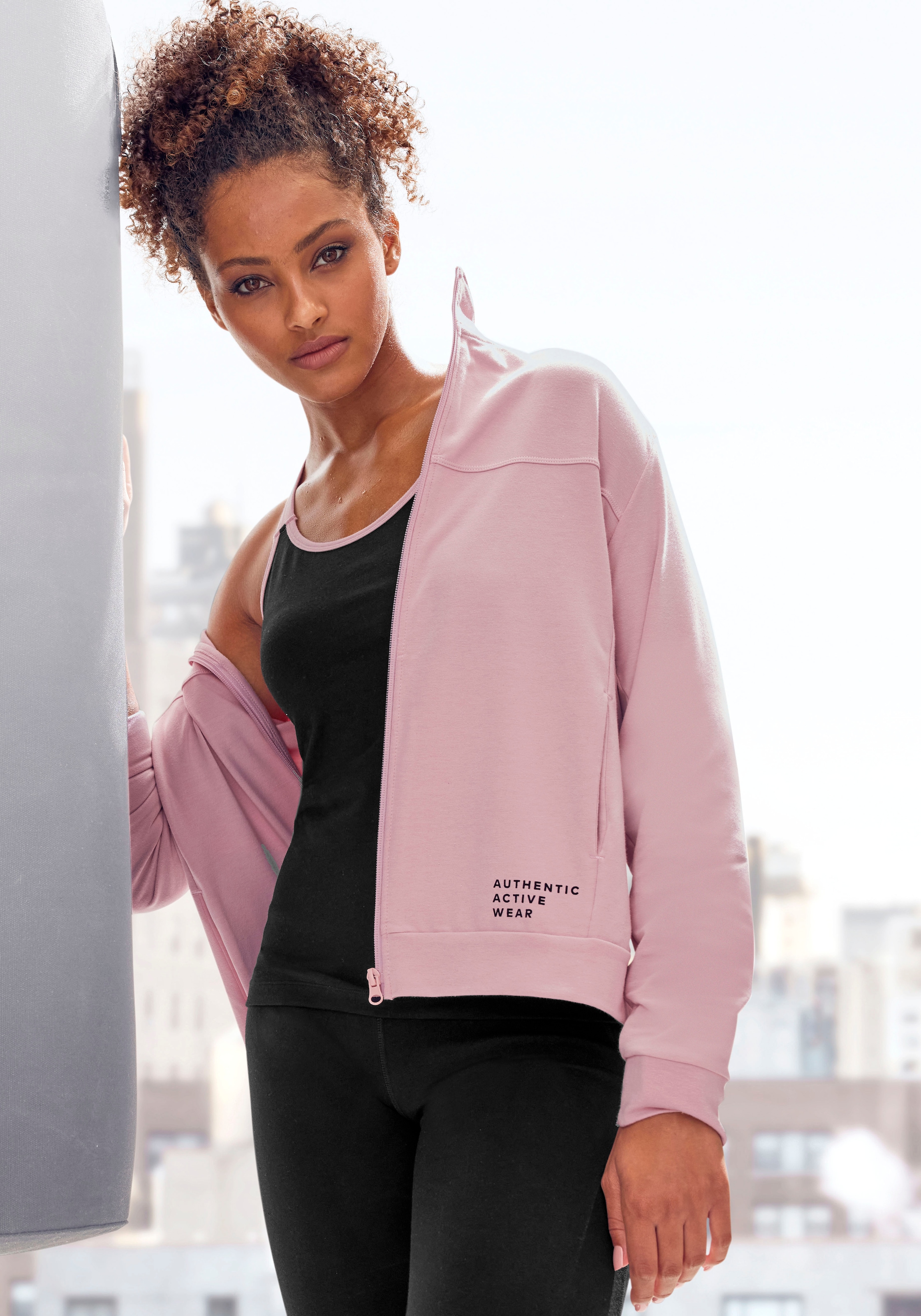 Vivance active Sweatjacke »-Sportjacke«, mit seitlichen Taschen