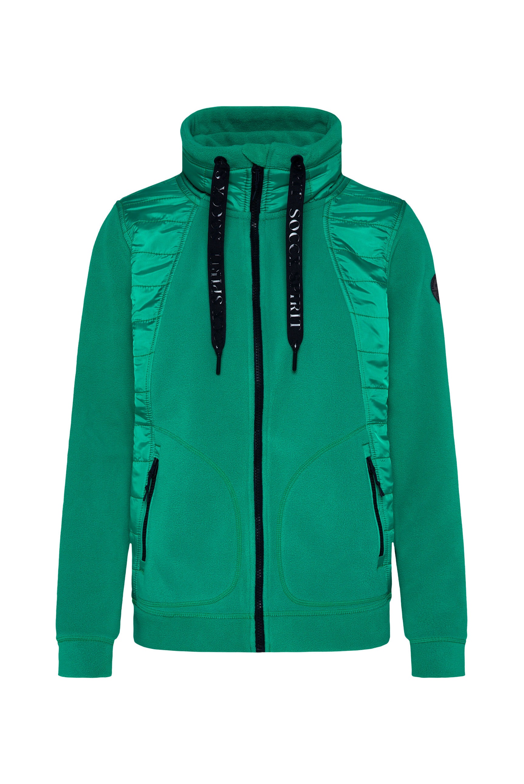SOCCX Fleecejacke, ohne Kapuze, mit Stehkragen