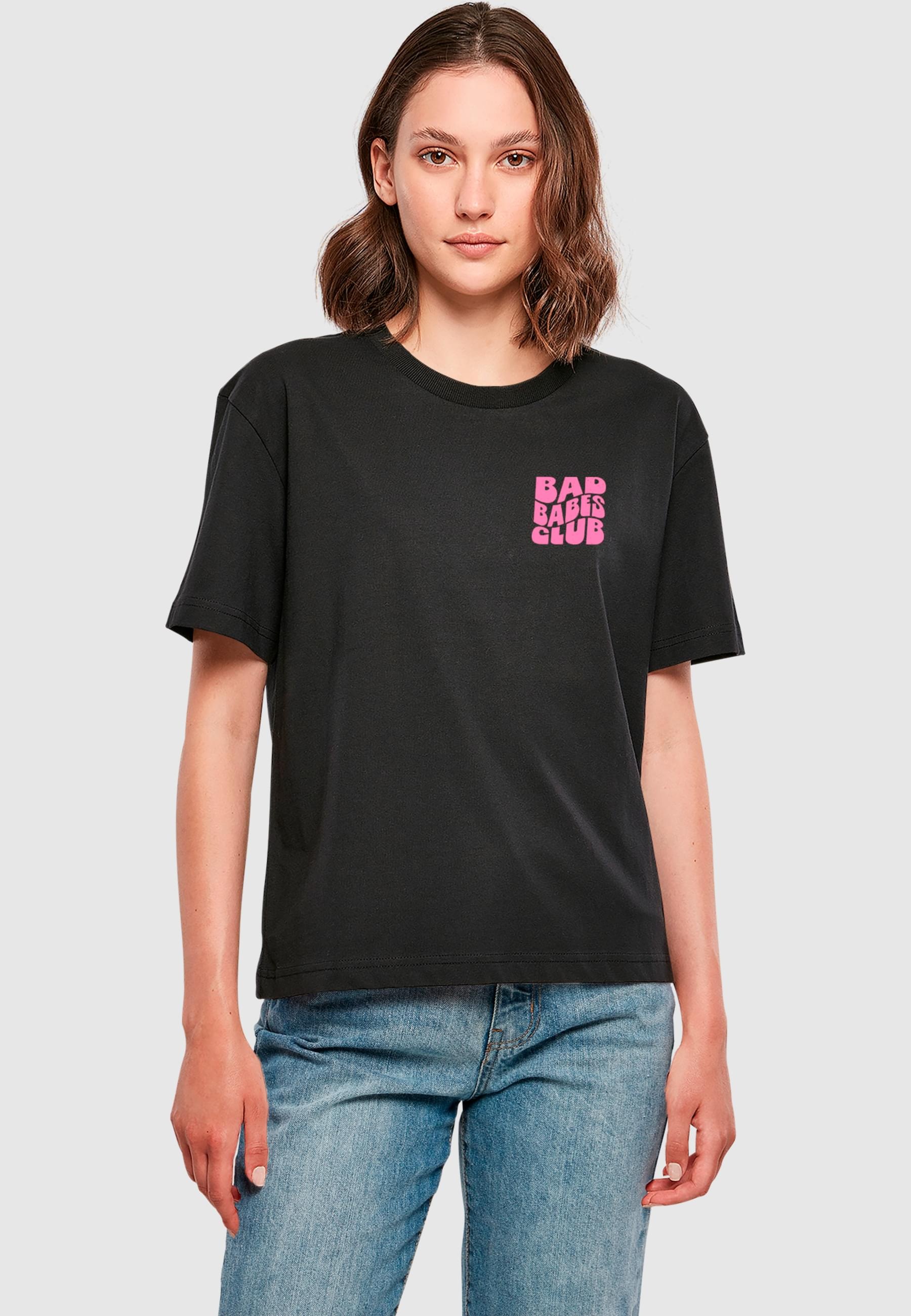 Miss Tee T-Shirt »Miss Tee Damen Bad Babes Club Tee«, (1 tlg.)