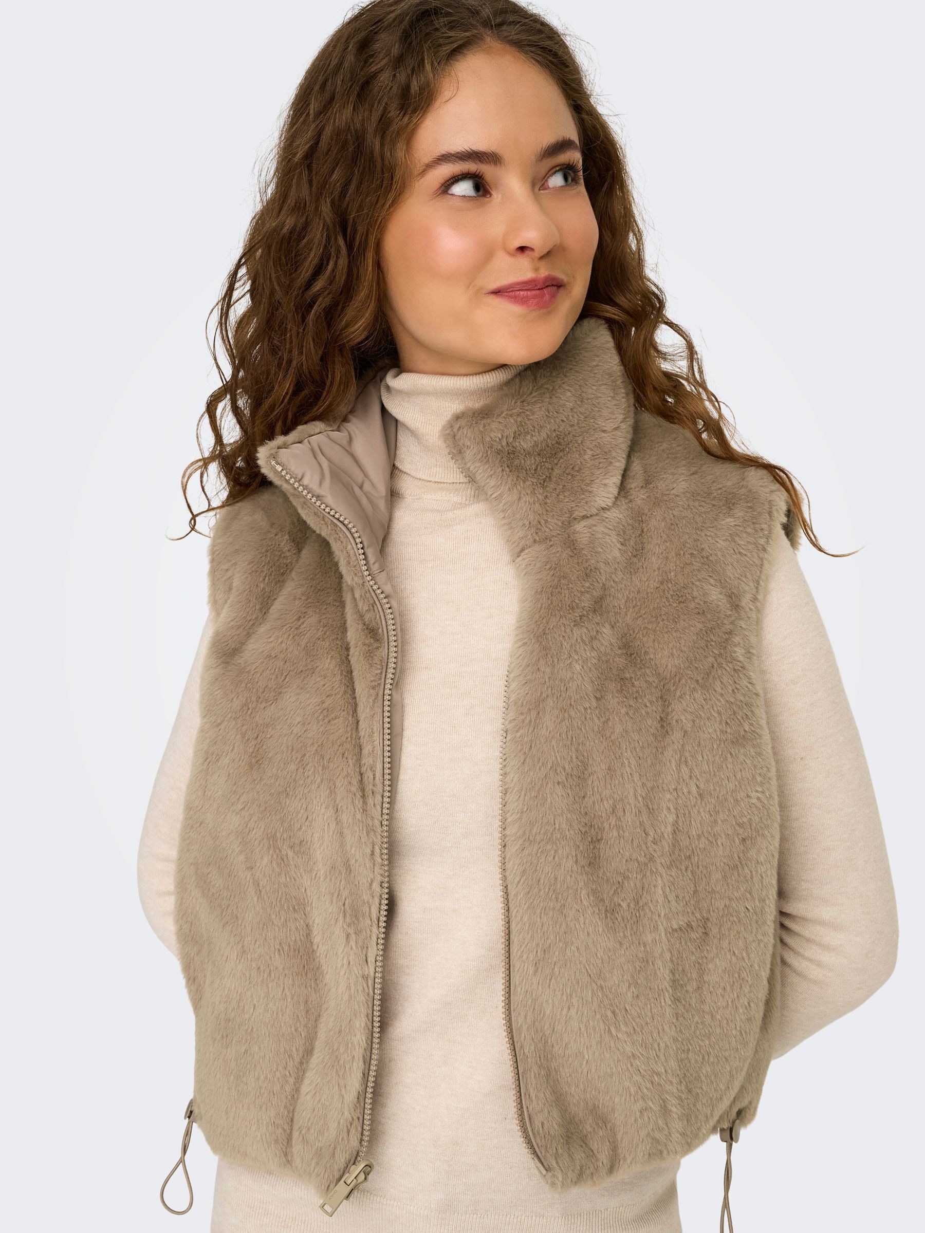 ONLY Plüschweste »ONLDANA FAUX FUR REV.WAISTCOAT OTW CC« Kunstfaser