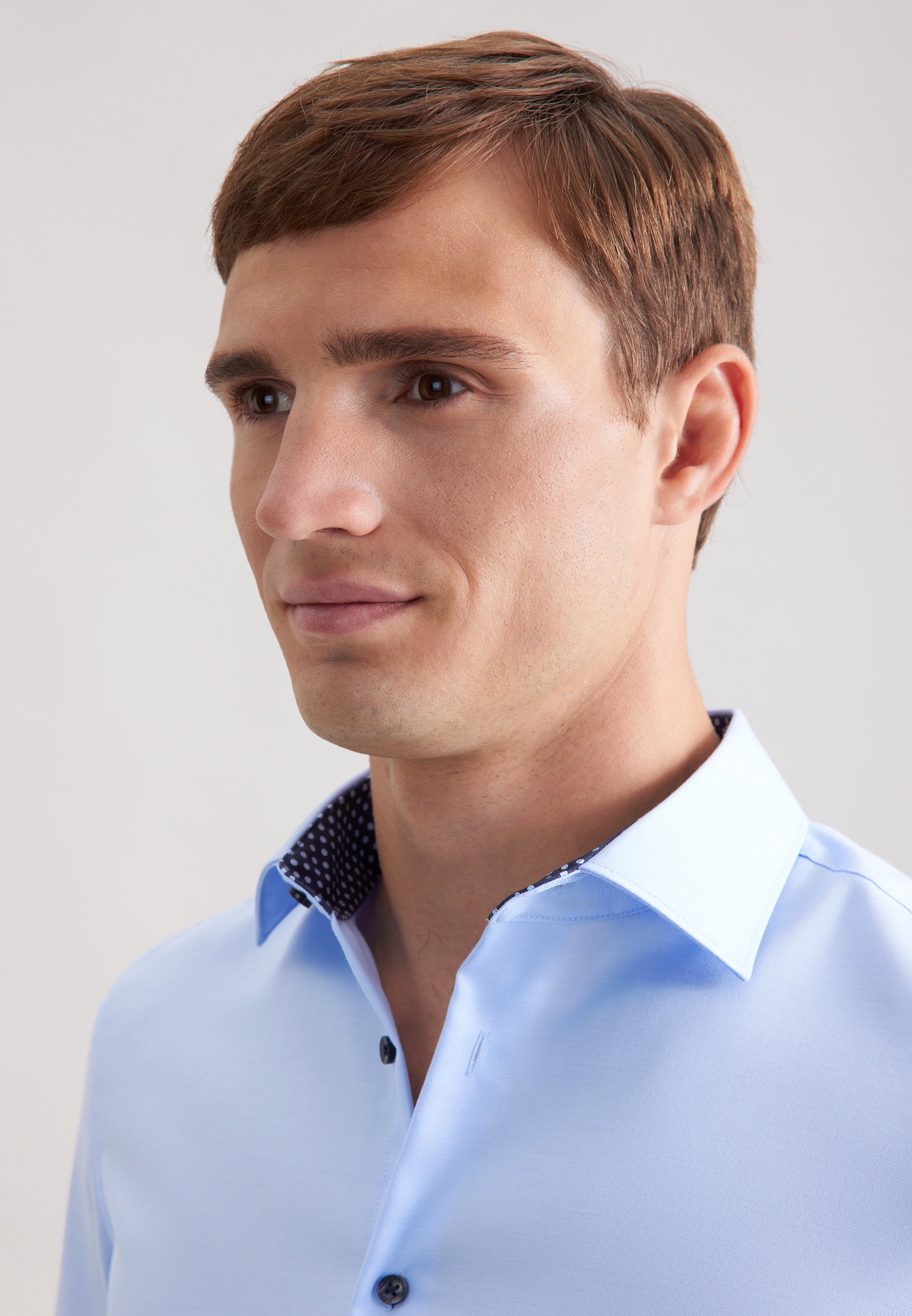 Seidensticker Schwarze Rose Shirt Men's Blue L 2