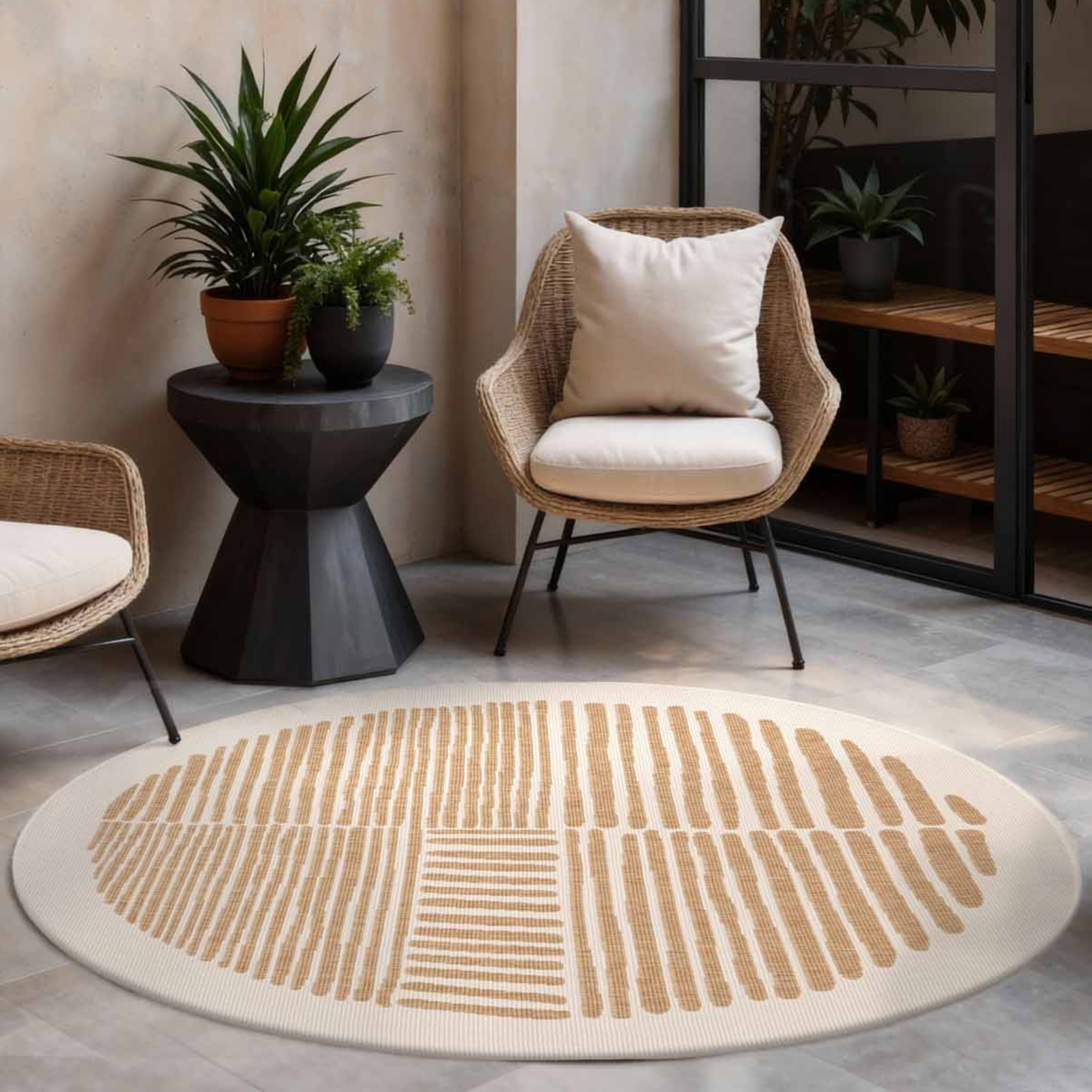 Ted Baker Teppich "Bounds, Wendeteppich" rund 8 mm Höhe Designteppich, Wett günstig online kaufen