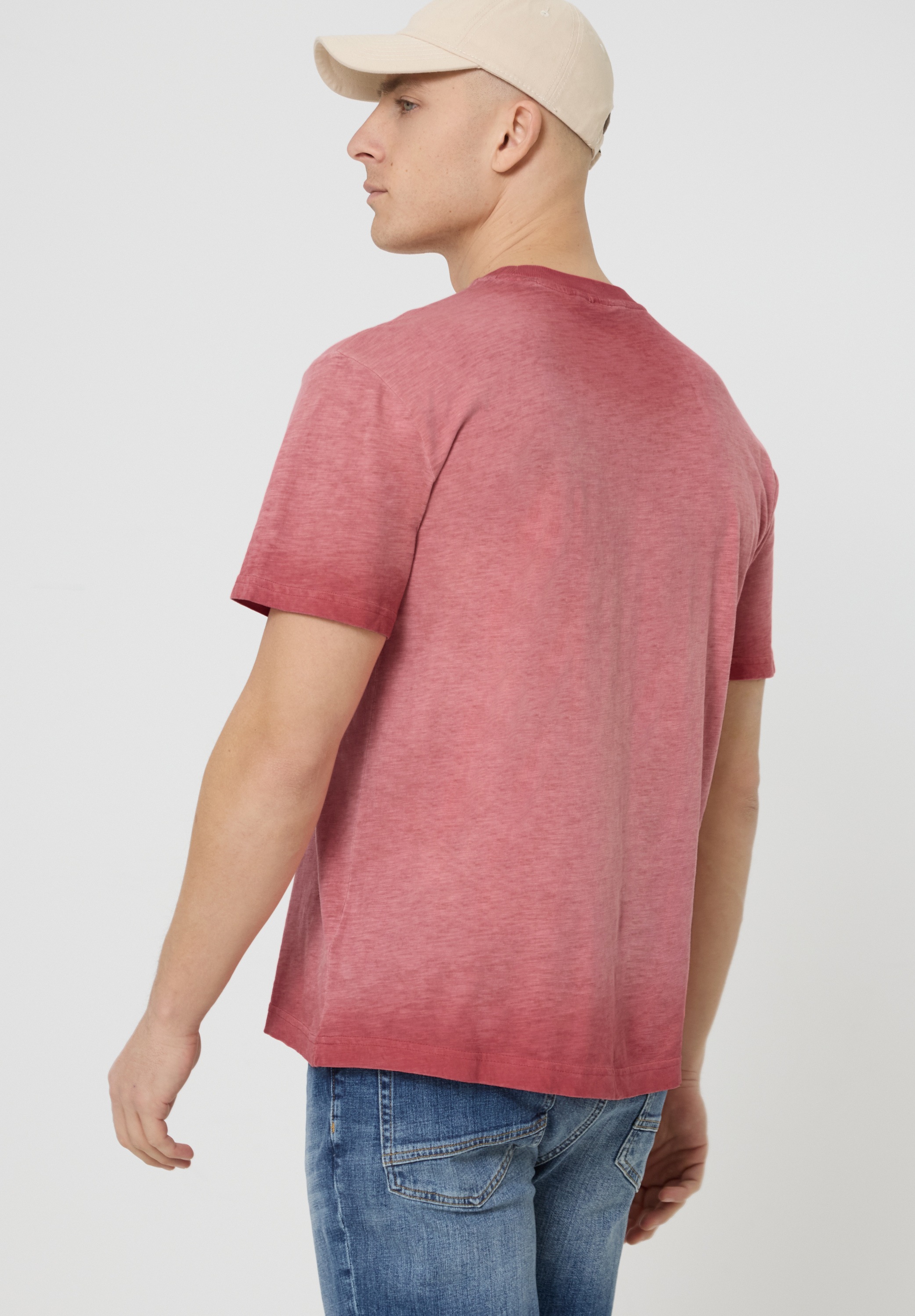 STREET ONE MEN Langarmshirt mit Wording