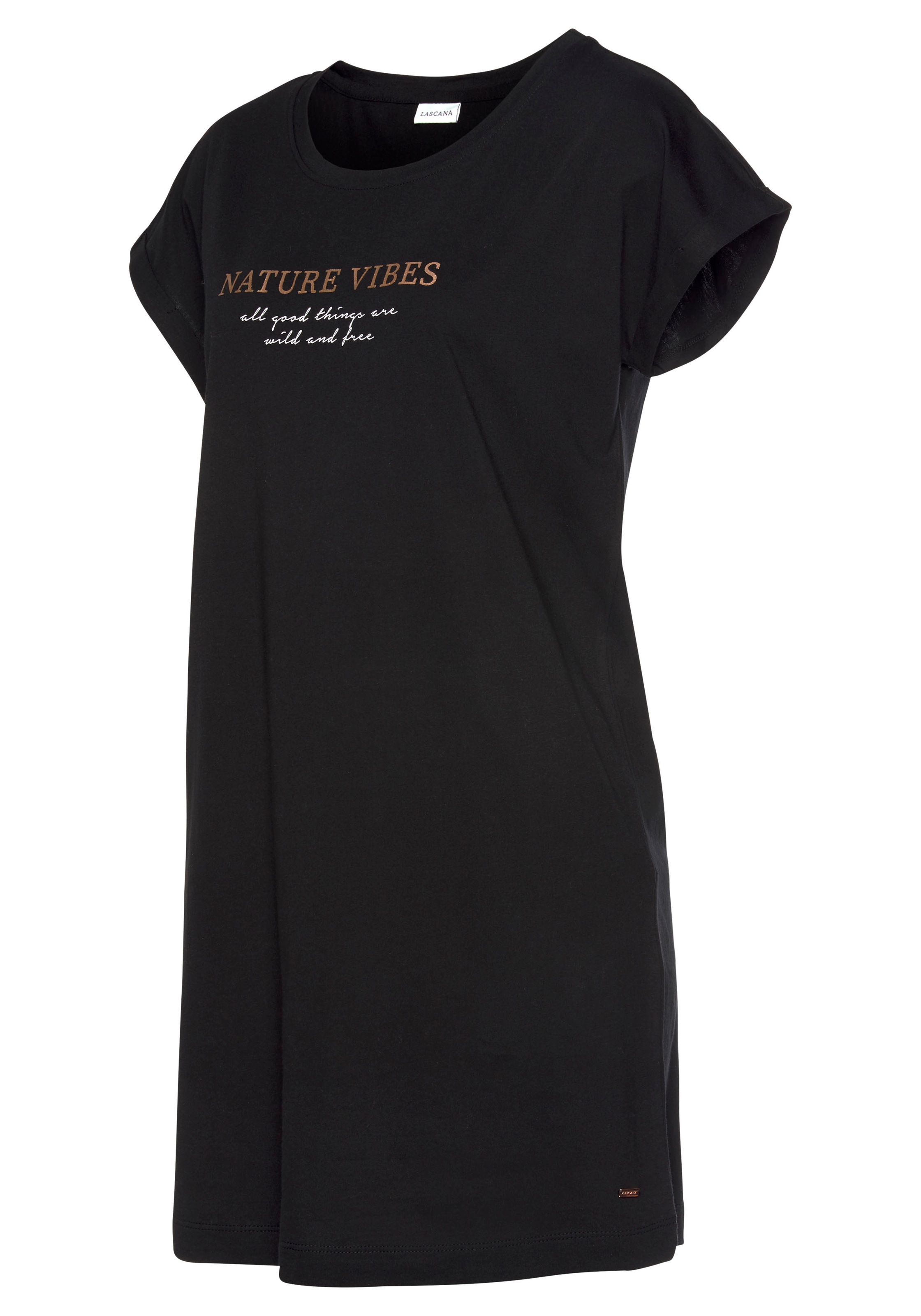 Thumbnail - LASCANA Nachthemd Mit Folien- oder Allover-Druck