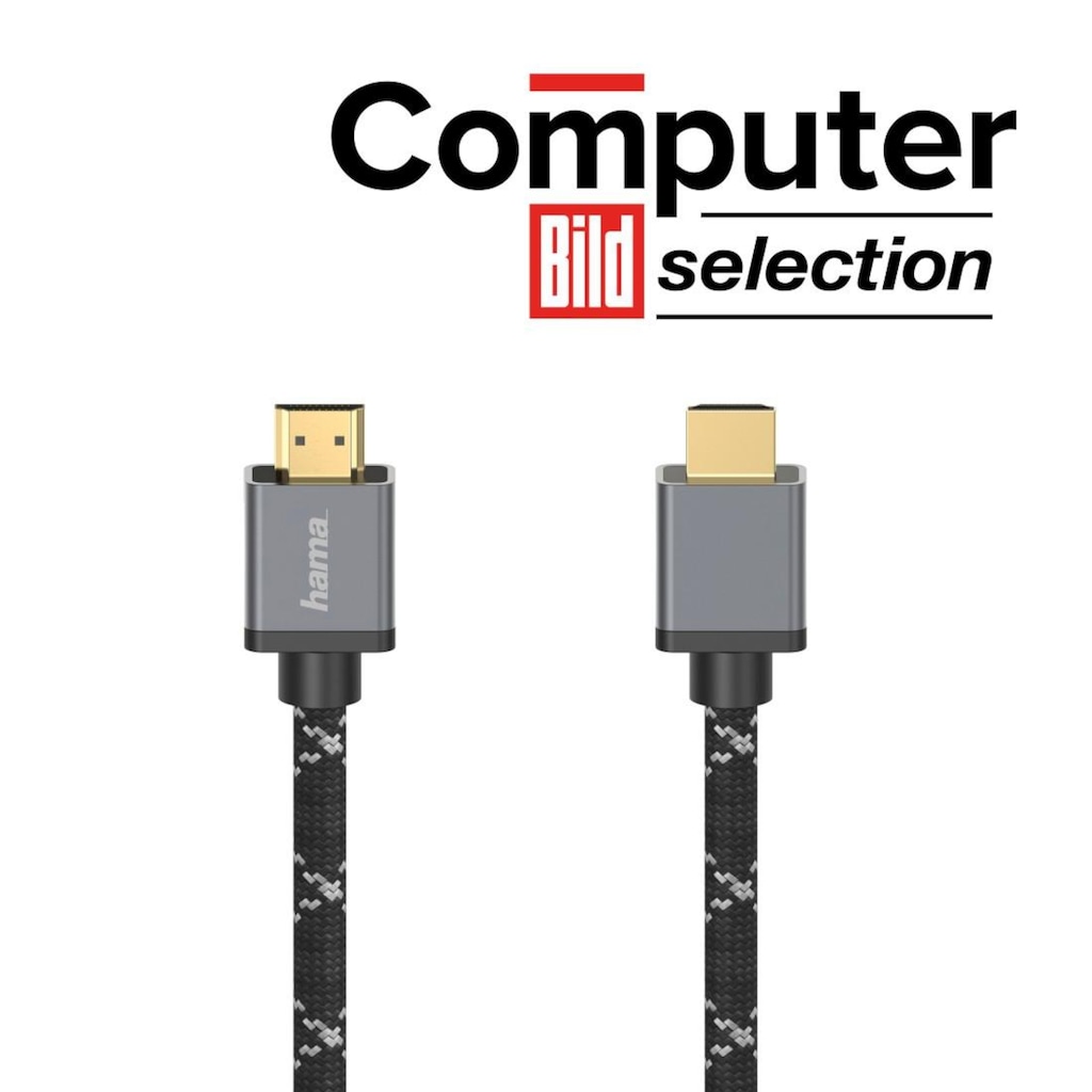 Hama HDMI-Kabel »Ultra High Speed HDMI™-Kabel Stecker-Stecker 8K Metall HDMI™-Kabel 1m«, HDMI, 100 cm