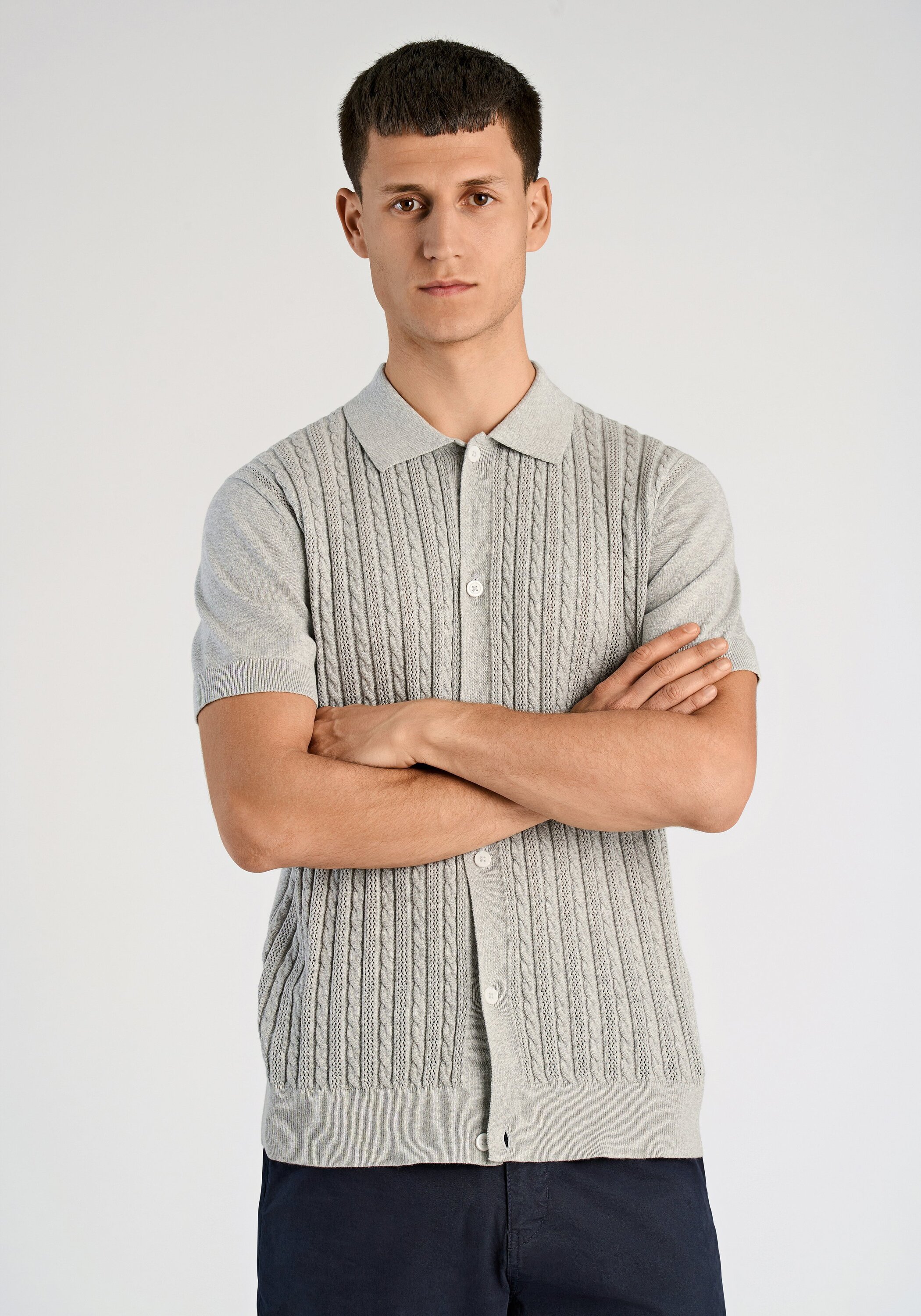 LINDBERGH "Cardigan (Kurzarm) Relaxed Fit"