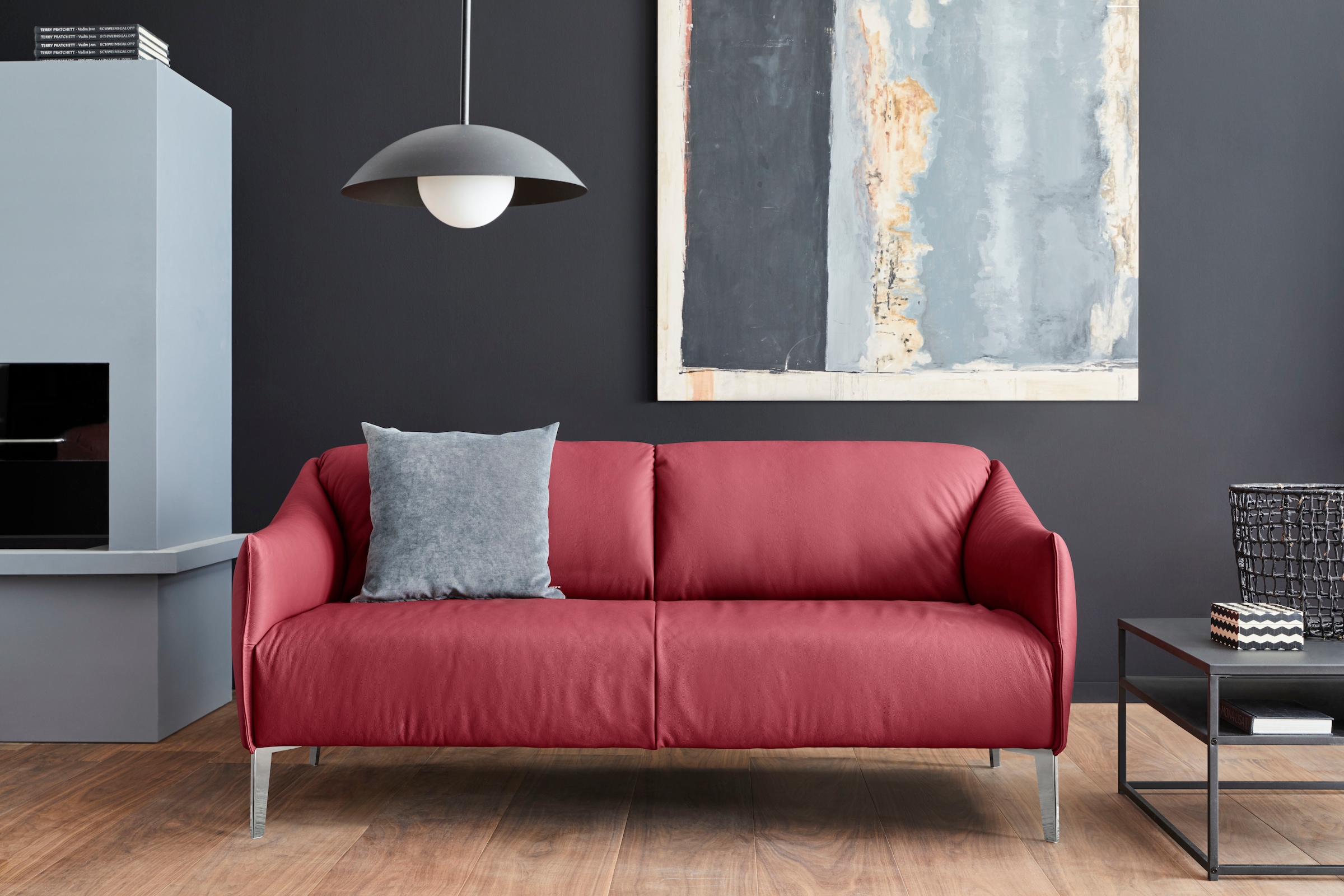 W.SCHILLIG 2,5-Sitzer "sally" mit Metall-Winkelfüßen in Chrom glänzend, Bre günstig online kaufen