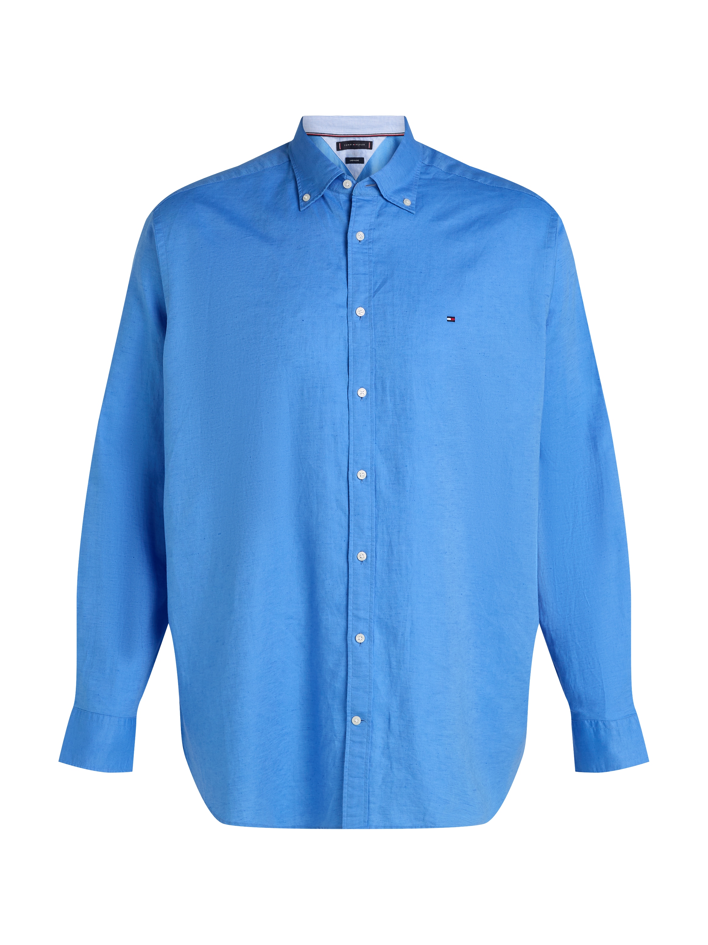 Tommy Hilfiger Big & Tall Langarmhemd »BT-LINEN BLEND SOLID«, Große Größen