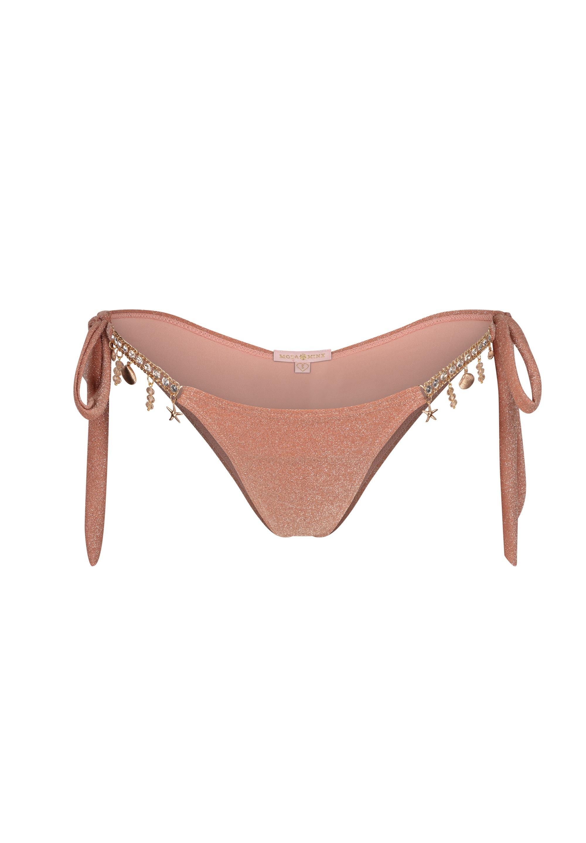Moda Minx Bikini-Hose »Lumiere Seychelles«, (1 St.), mit Glitzersteinchen und Anhängern