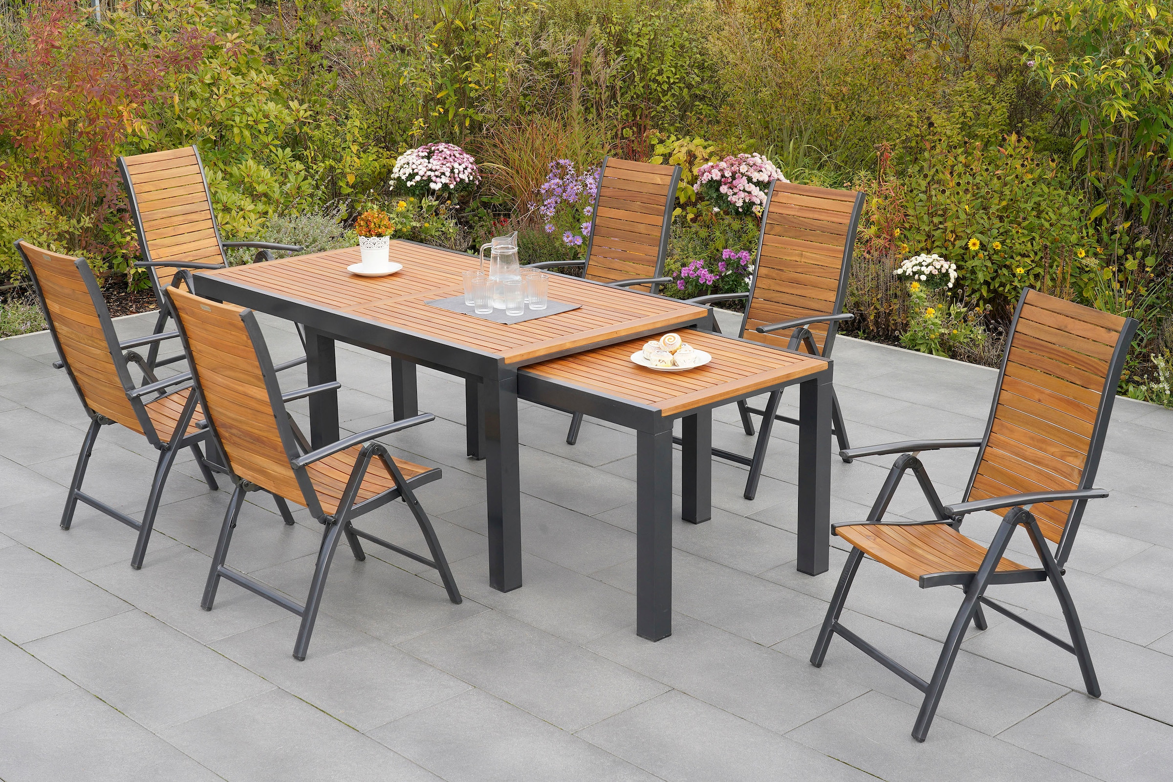 MERXX Garten-Essgruppe "Santorin", (7 tlg.) günstig online kaufen
