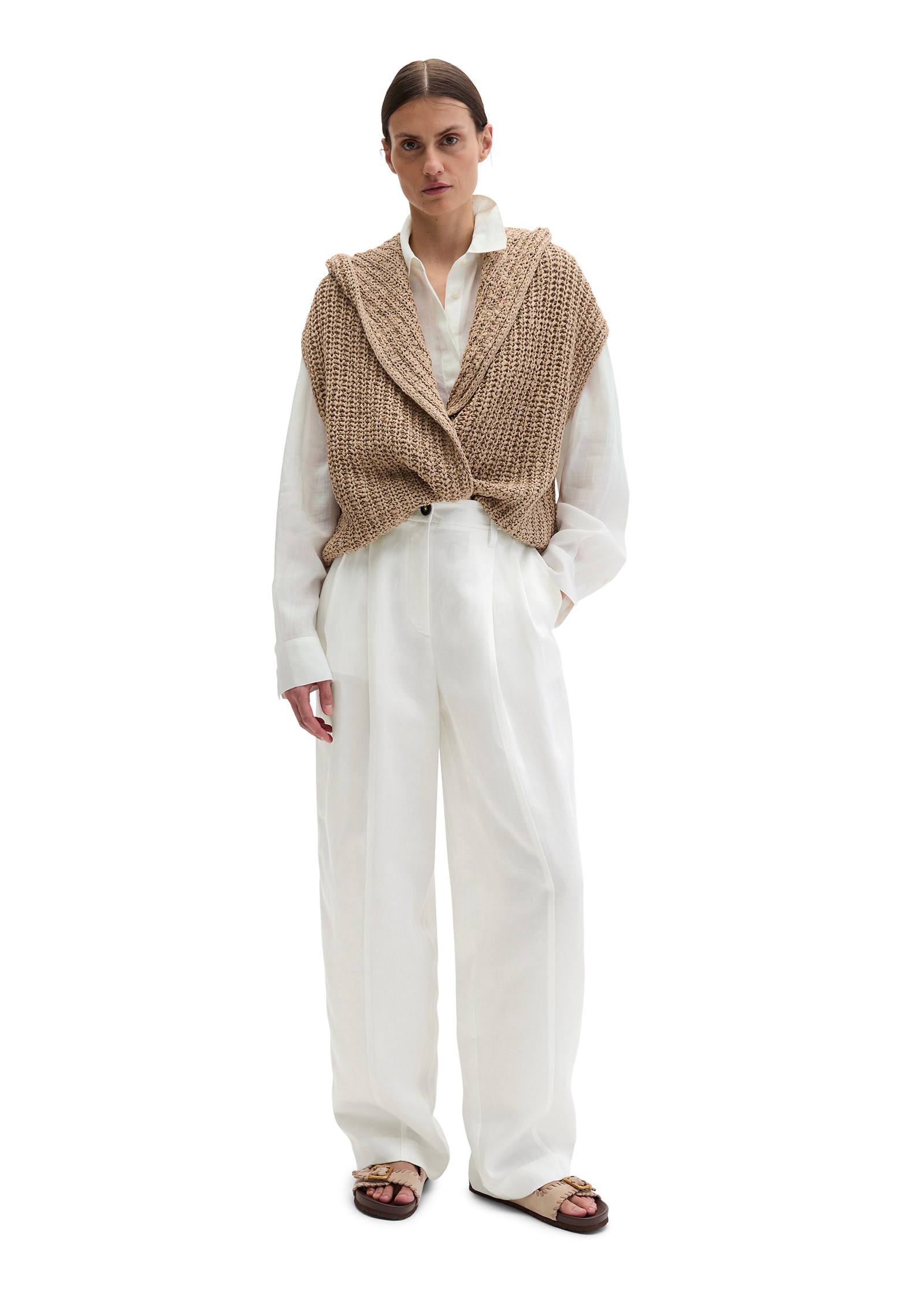 Marc O'Polo Strickweste »aus Bändchengarn«