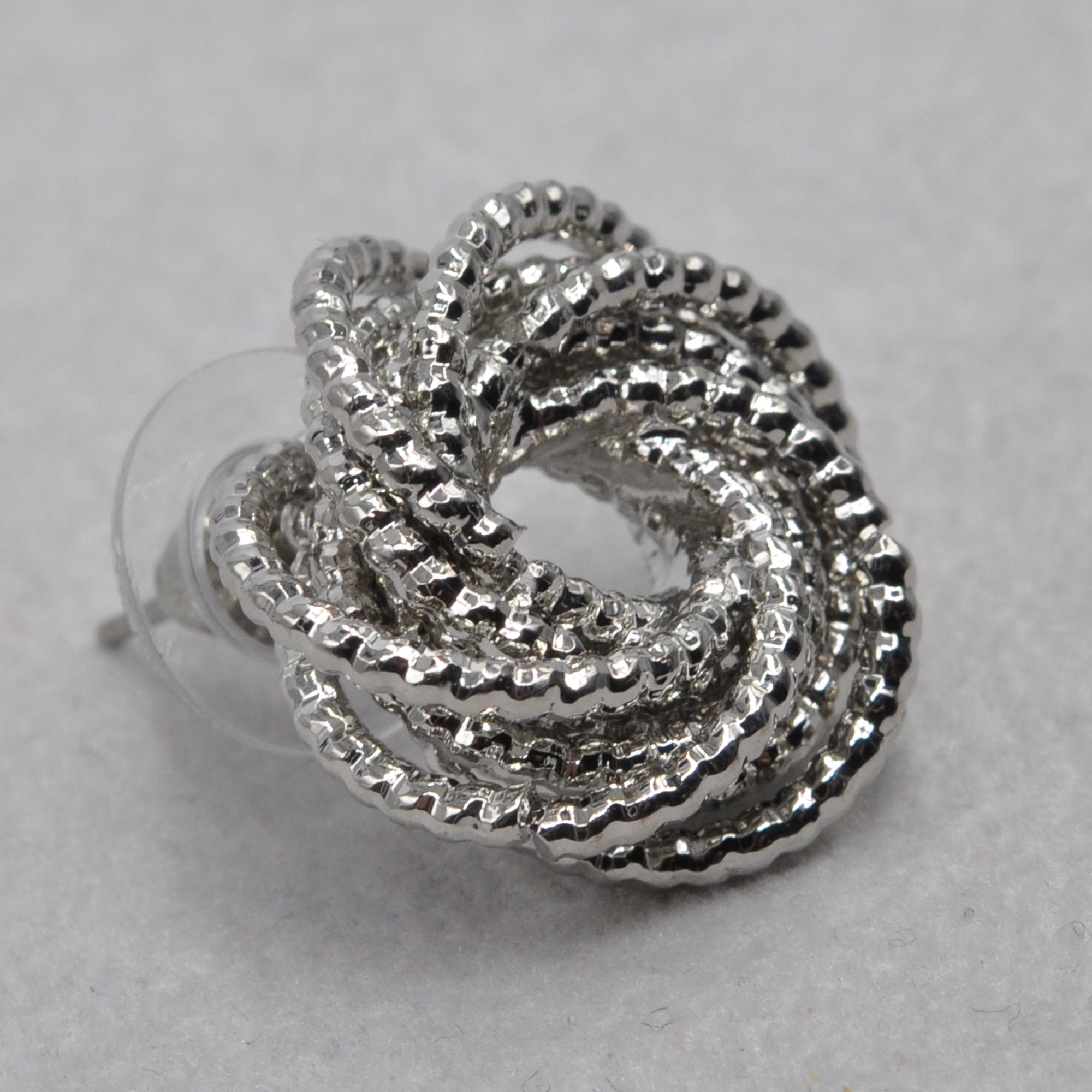 Steuer Paar Ohrstecker "Metall glanz Ringe" günstig online kaufen