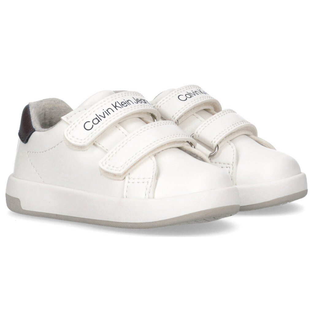 Schuhe Babyschuhe Calvin Klein Jeans Sneaker »LOW CUT VELCRO«, mit zwei praktischen Klettriemchen weiß-schwarz Schuhe Babyschuhe Calvin Klein Jeans Sneaker »LOW CUT VELCRO«, mit zwei praktischen Klettriemchen weiß-schwarz