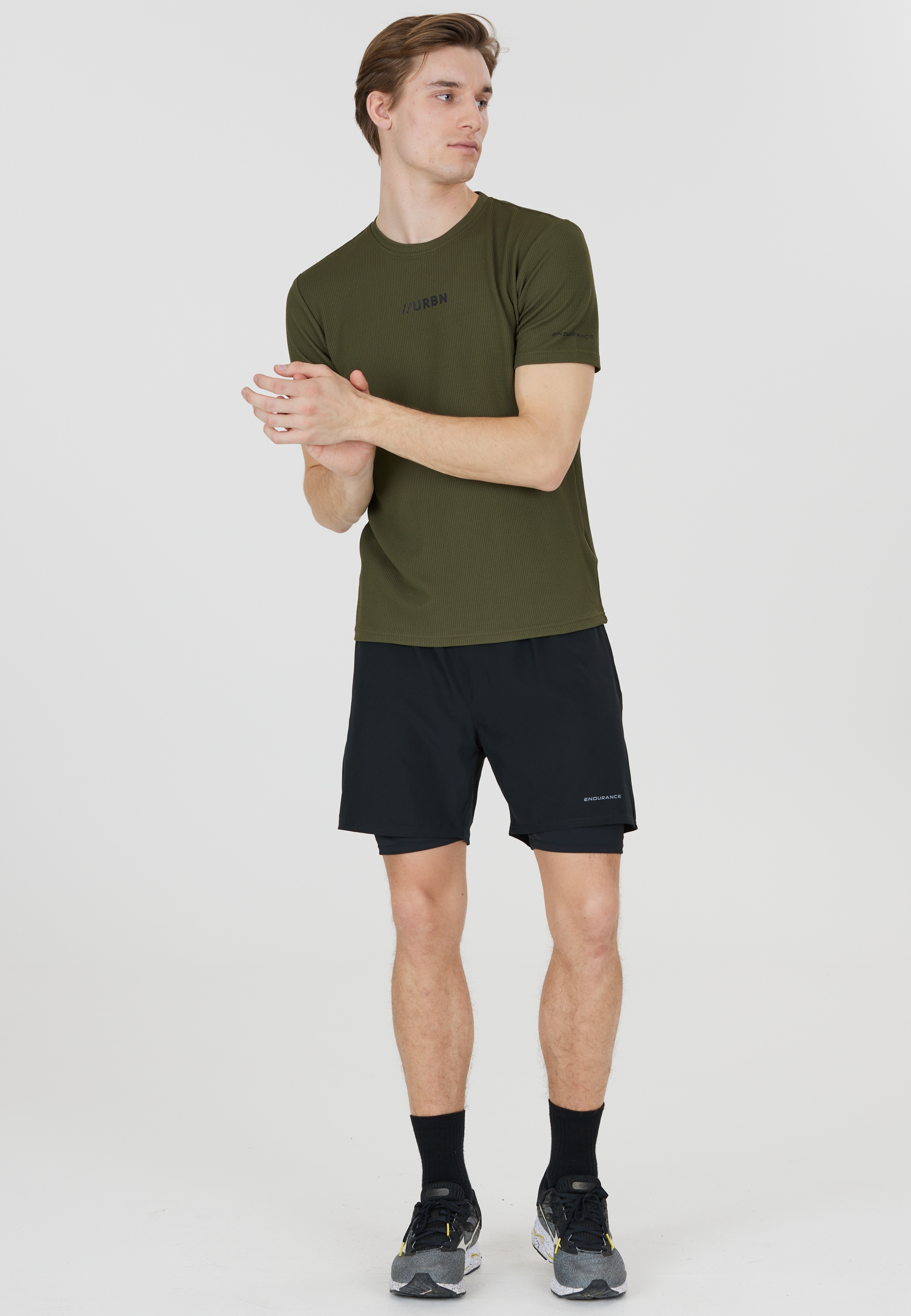 ENDURANCE Shorts »Kros«, Im 2-in-1-Design mit Quick Dry und Stretch-Funktion