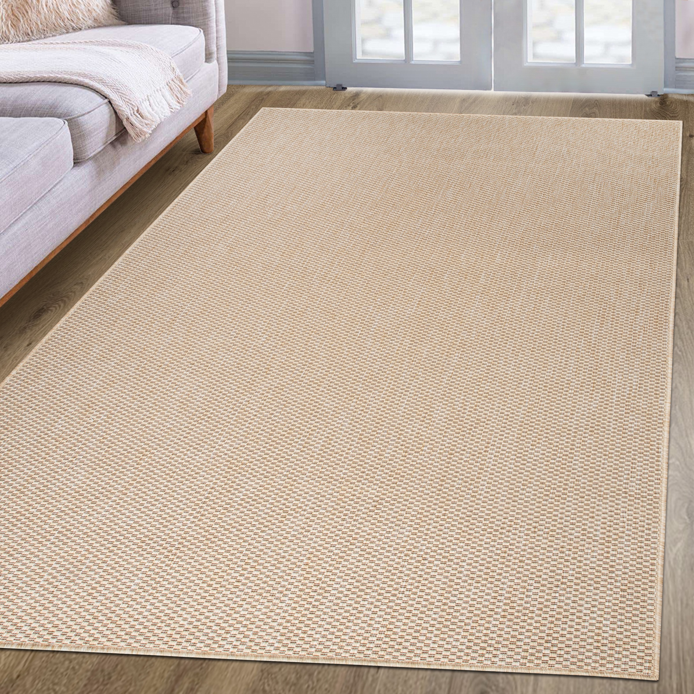 my home Teppich »Venedig auch als Läufer erhältlich«, rechteckig, 4 mm Höhe, In- und Outdoor geeignet, Sisal-Optik, Wetterfest & UV-beständig