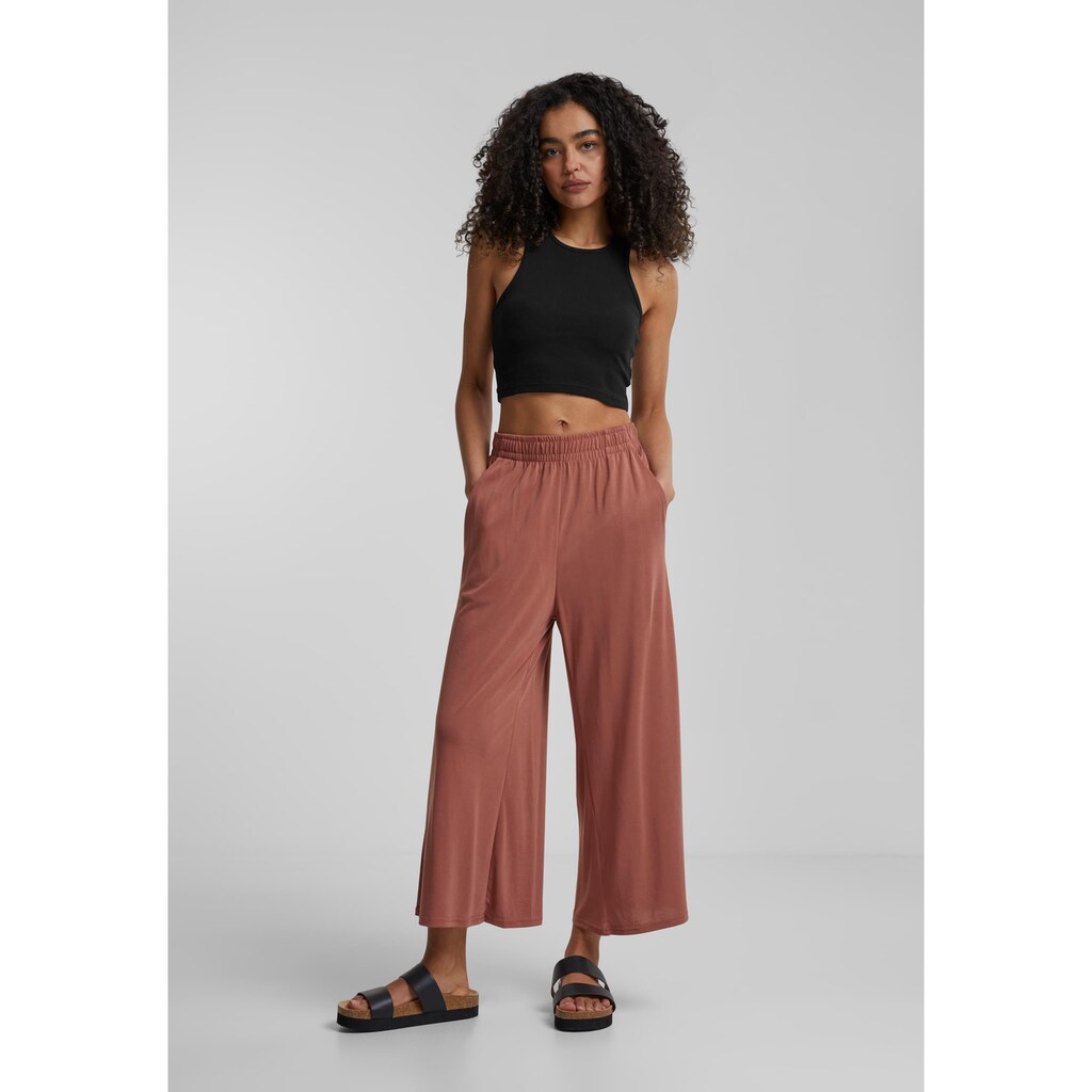 URBAN CLASSICS Bequeme Jeans »Urban Classics Damen Ladies Modal Culotte«, (1 tlg.)