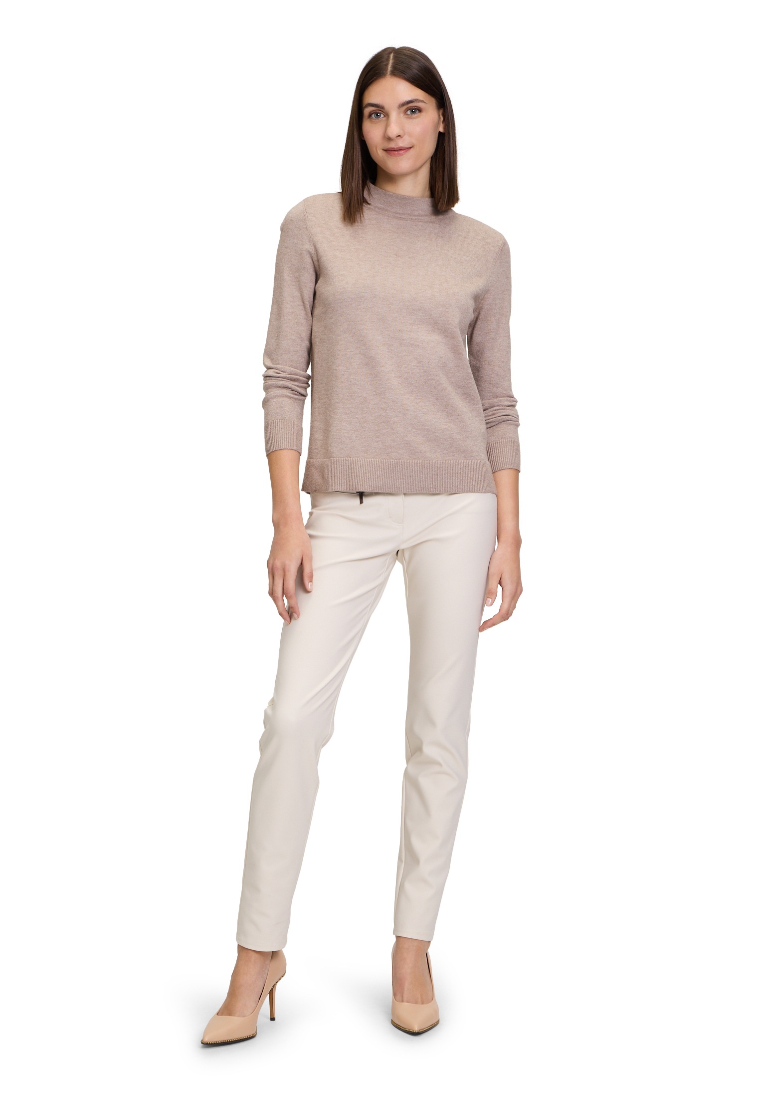 Betty Barclay Strickpullover »Betty Barclay Basic-Strickpullover mit Stehkragen«, (1 tlg.), Material