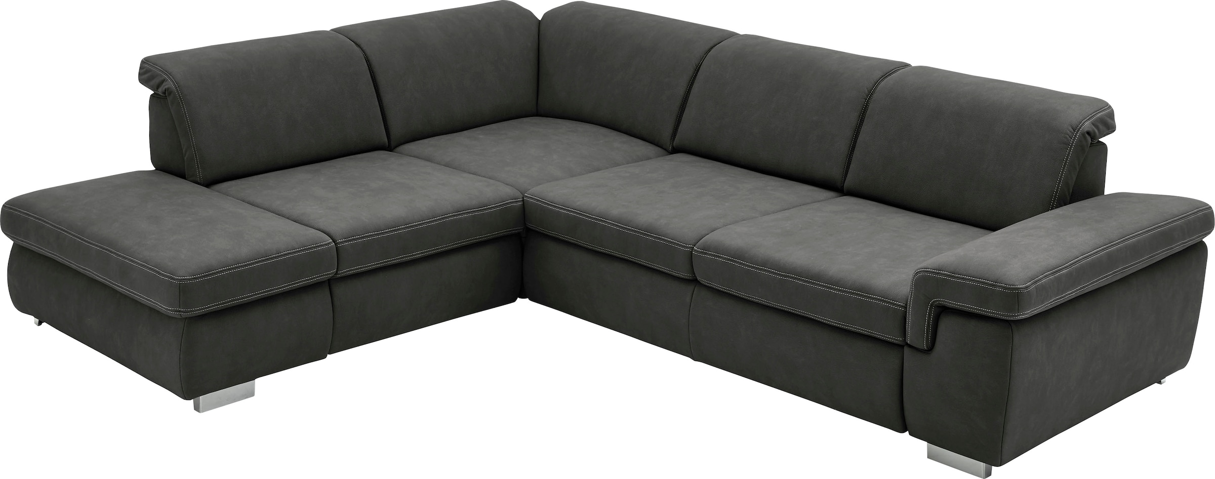 Die PlanBar Ecksofa »MP-IN17041 L-Form«, Sitztiefenverstellung, optional mit Kopfteilverstellung & Bettfunktion