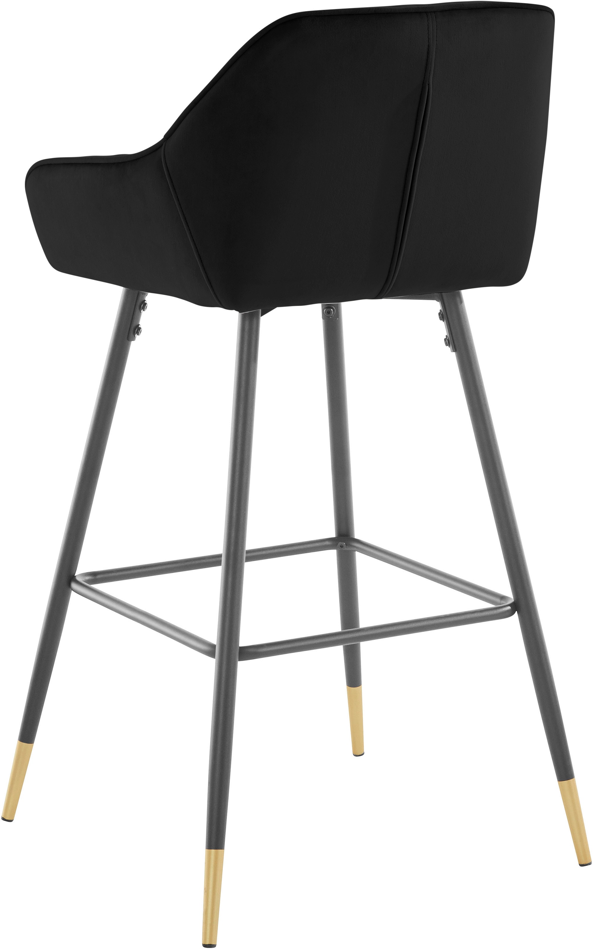 INOSIGN Barhocker »Bianca«, (1 St.), Bezug in Velourstoff, Sitzhöhe ca. 76 cm, maximale Belastbarkeit 120kg