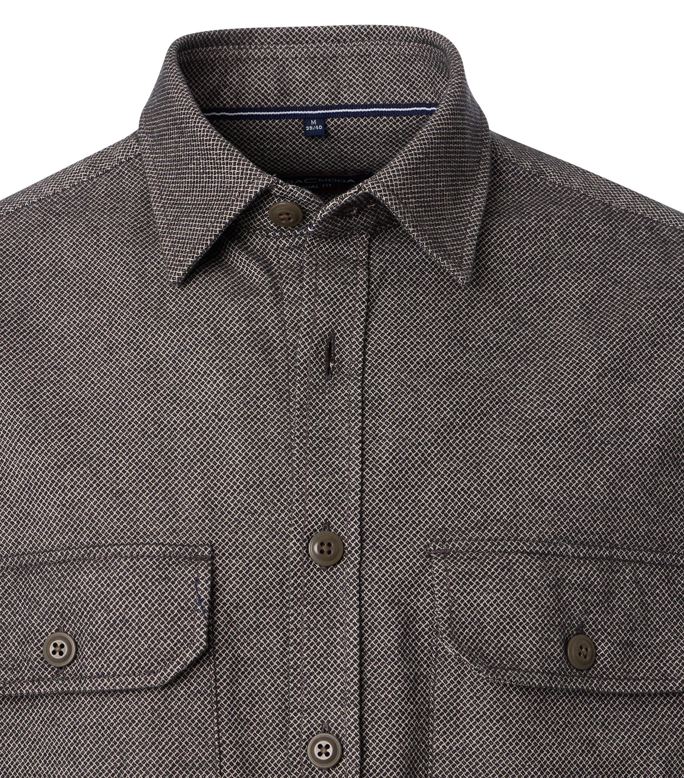 CASAMODA Langarmhemd »CASAMODA Hemdjacke uni«