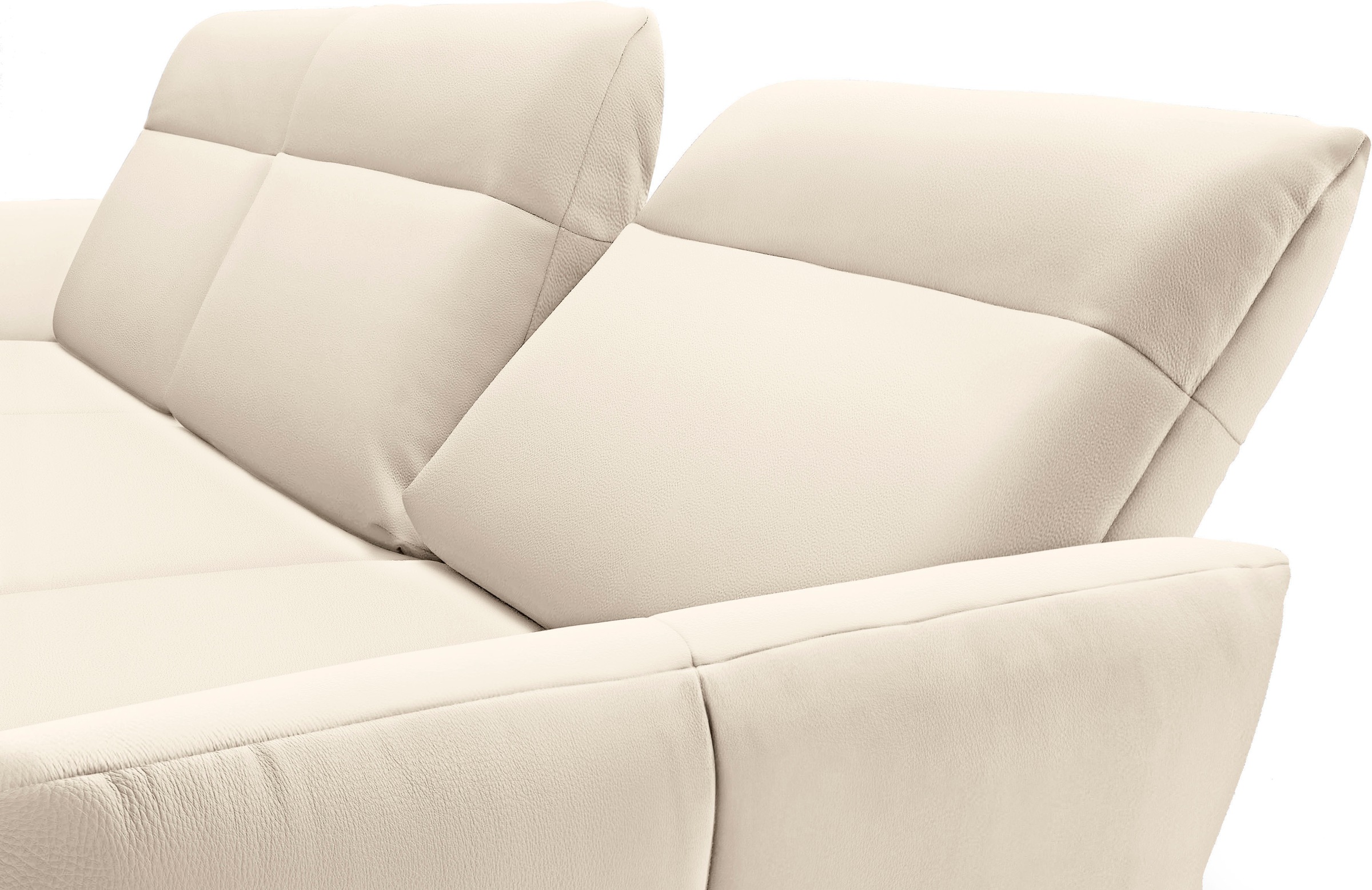 Creation BY ROLF BENZ Ecksofa »CR.460«, Sockel in Eiche, Alugussfüße in umbragrau, Breite 298 cm