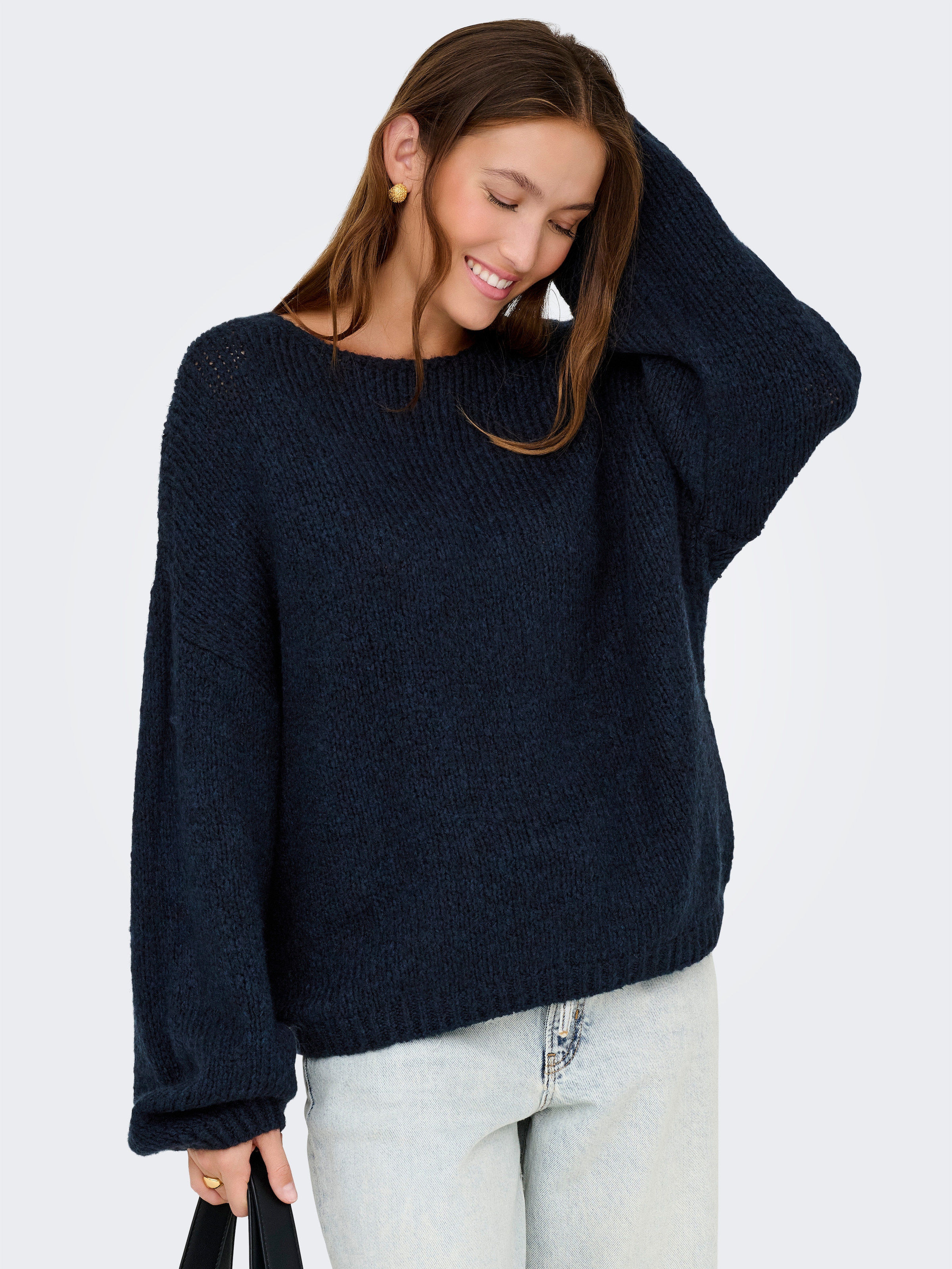 JDY V-Ausschnitt-Pullover "JDYDINEA L/S REVERSIBLE PULLOV. KNT NOOS", der V günstig online kaufen