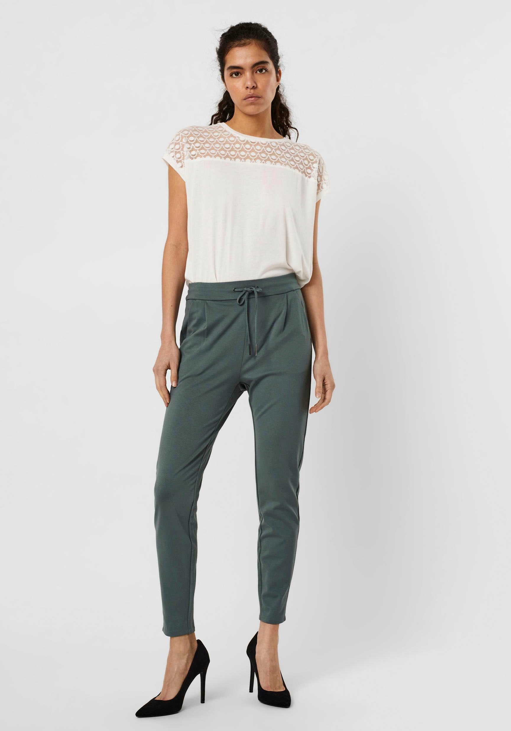 Thumbnail - Vero Moda "VMEVA MR LOOSE STRING PANT GA NOOS" hinten mit elastischem Bündchen
