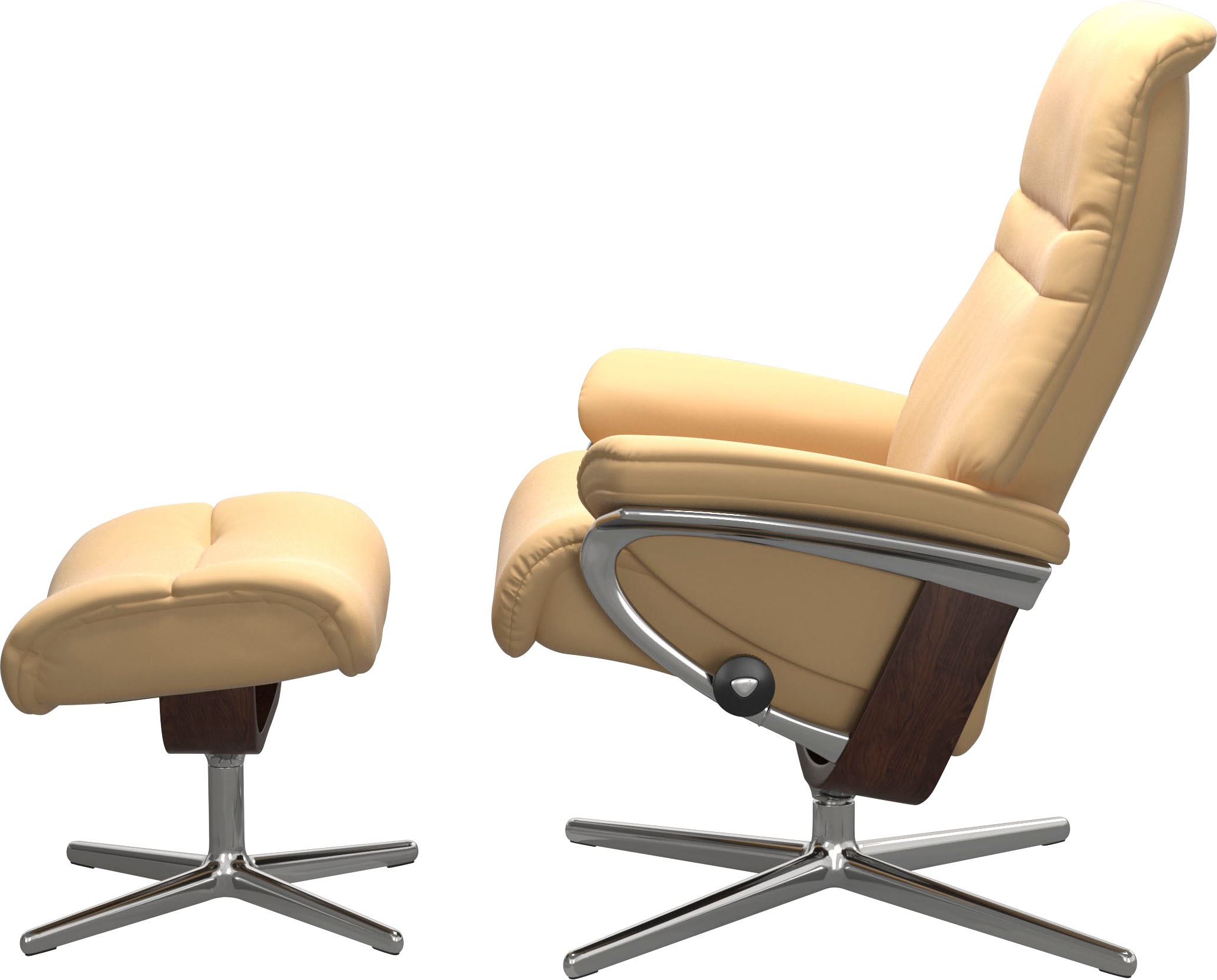 Stressless® Relaxsessel »Sunrise« mit Cross Base, Größe S, M & L, Holzakzent Braun