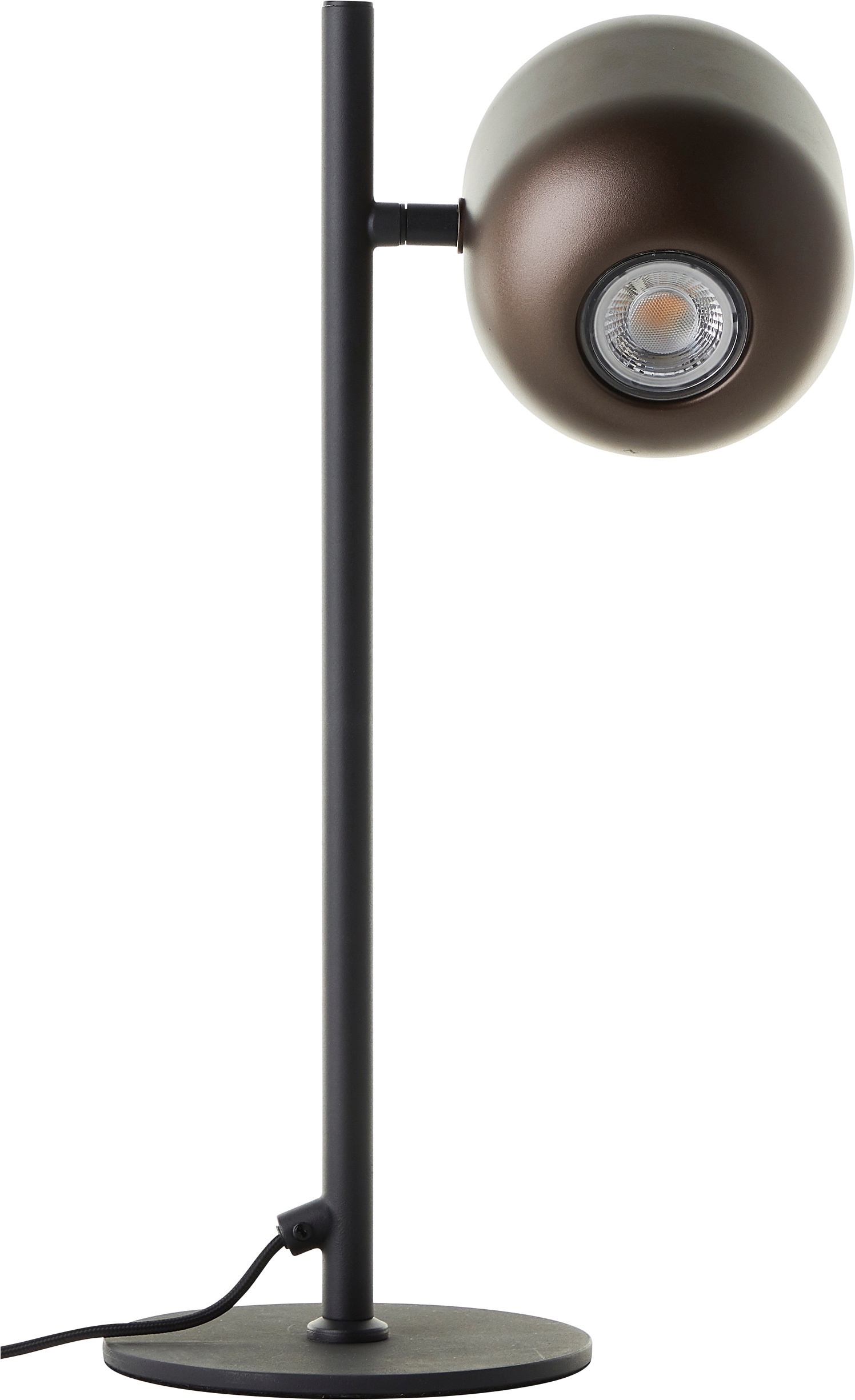 Brilliant Tischleuchte »Jane« GU10 1 Stk. H 42 cm, GU10 Fassung, schwenkbar, Metall, schwarz braun