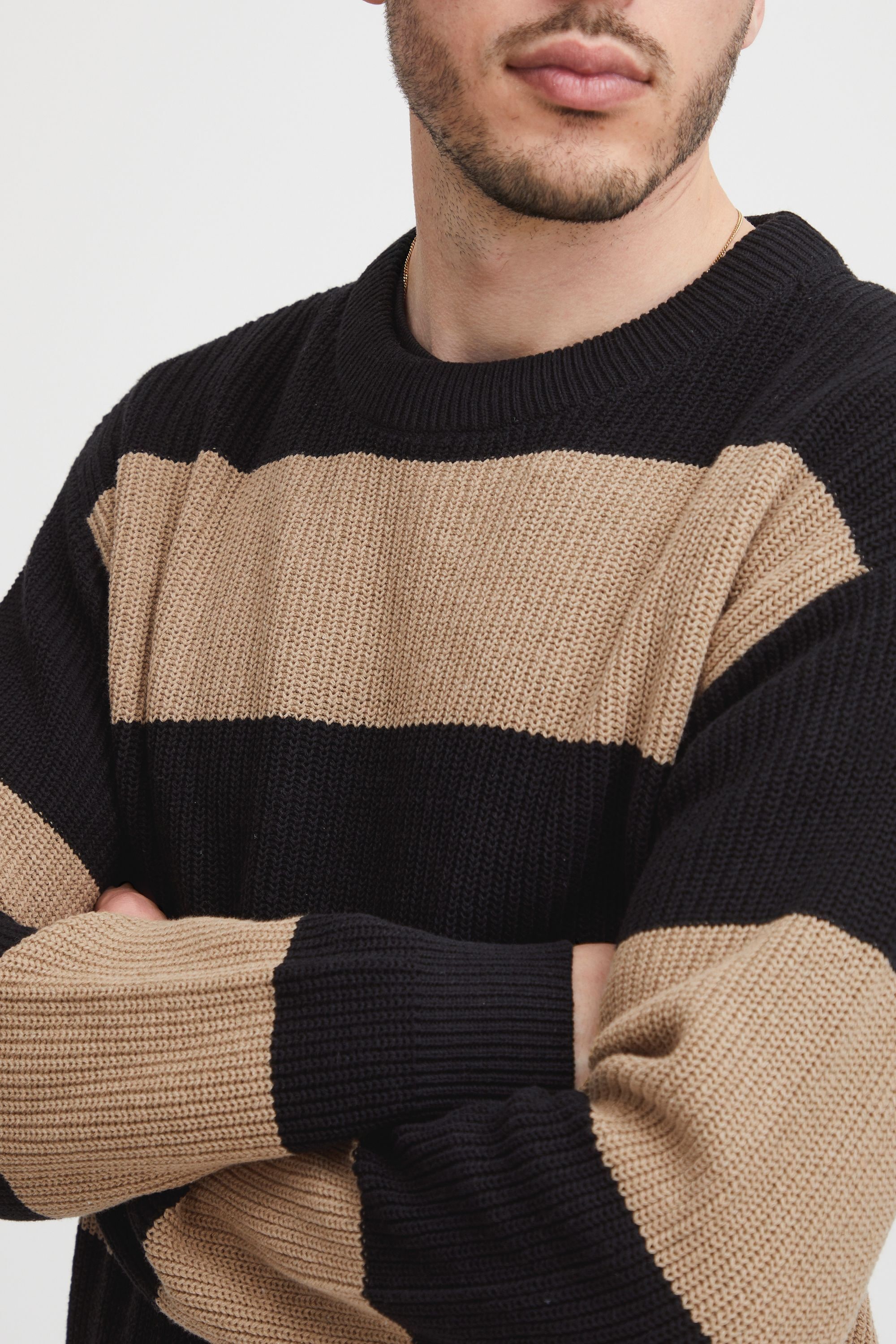 !Solid Strickfleece-Pullover »Strickpullover SDSergio«