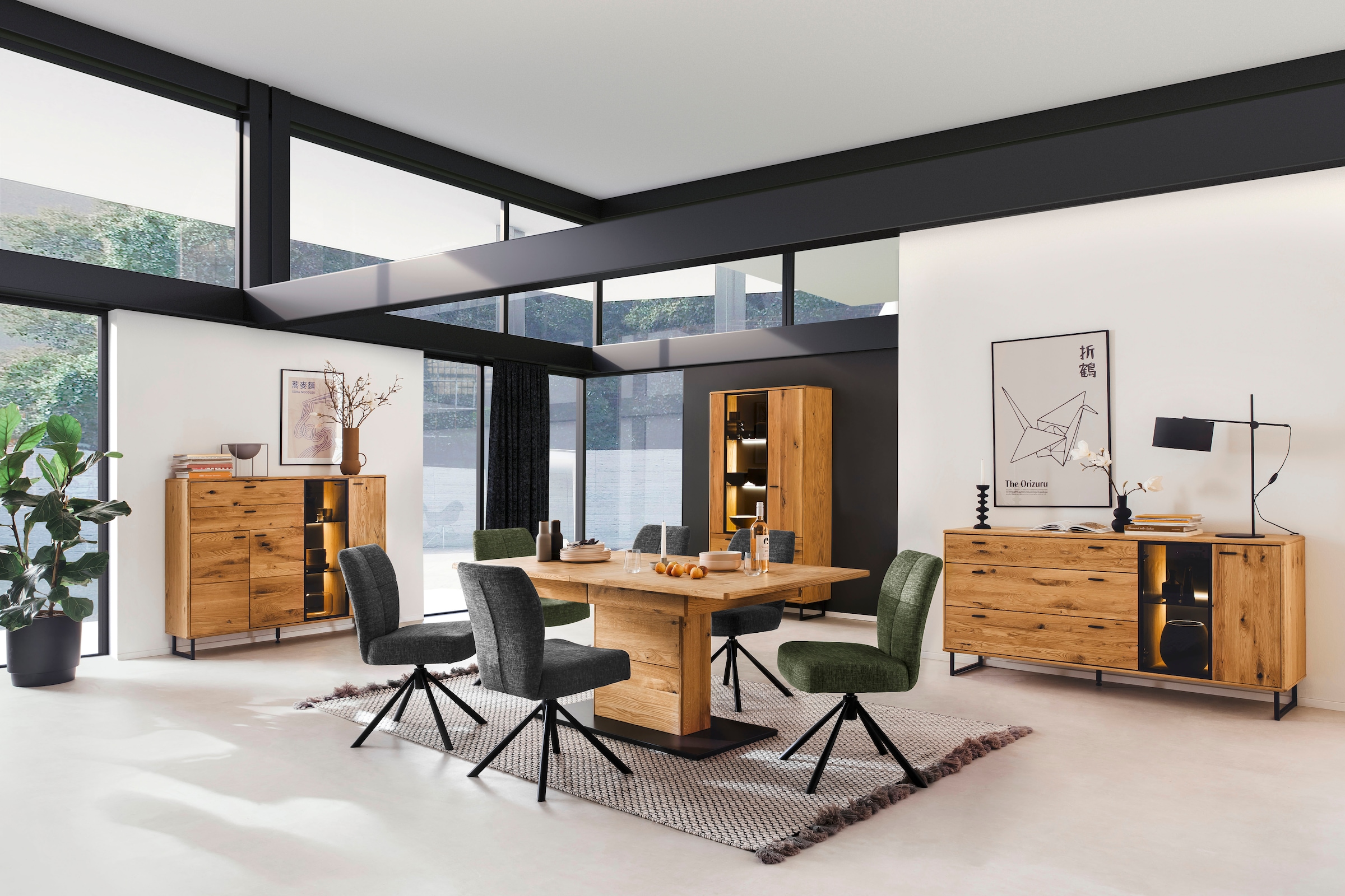 MCA furniture Esszimmerstuhl »KEA«, (2er-Set), 360°,Taschenfederkern, belastbar 120 kg, Sitzhöhe ca. 50 cm