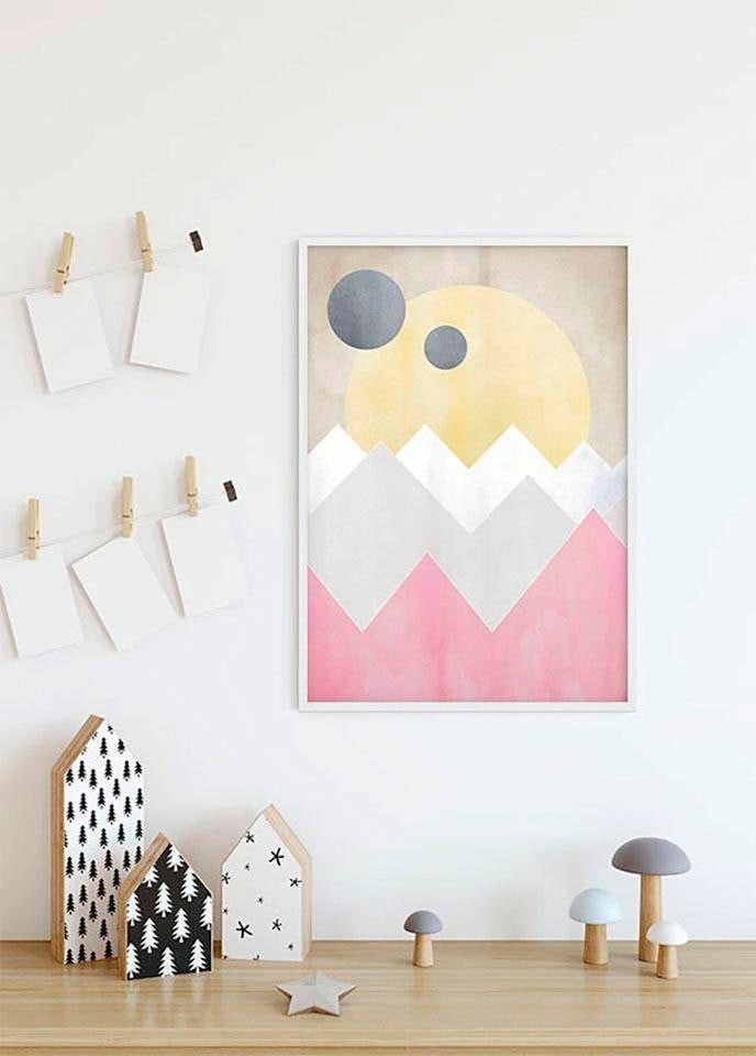 Komar Bild »Sunrise Spring« Formen | Kunst 1 Stk. tlg. Wandbild zur Dekoration - ohne Rahmen