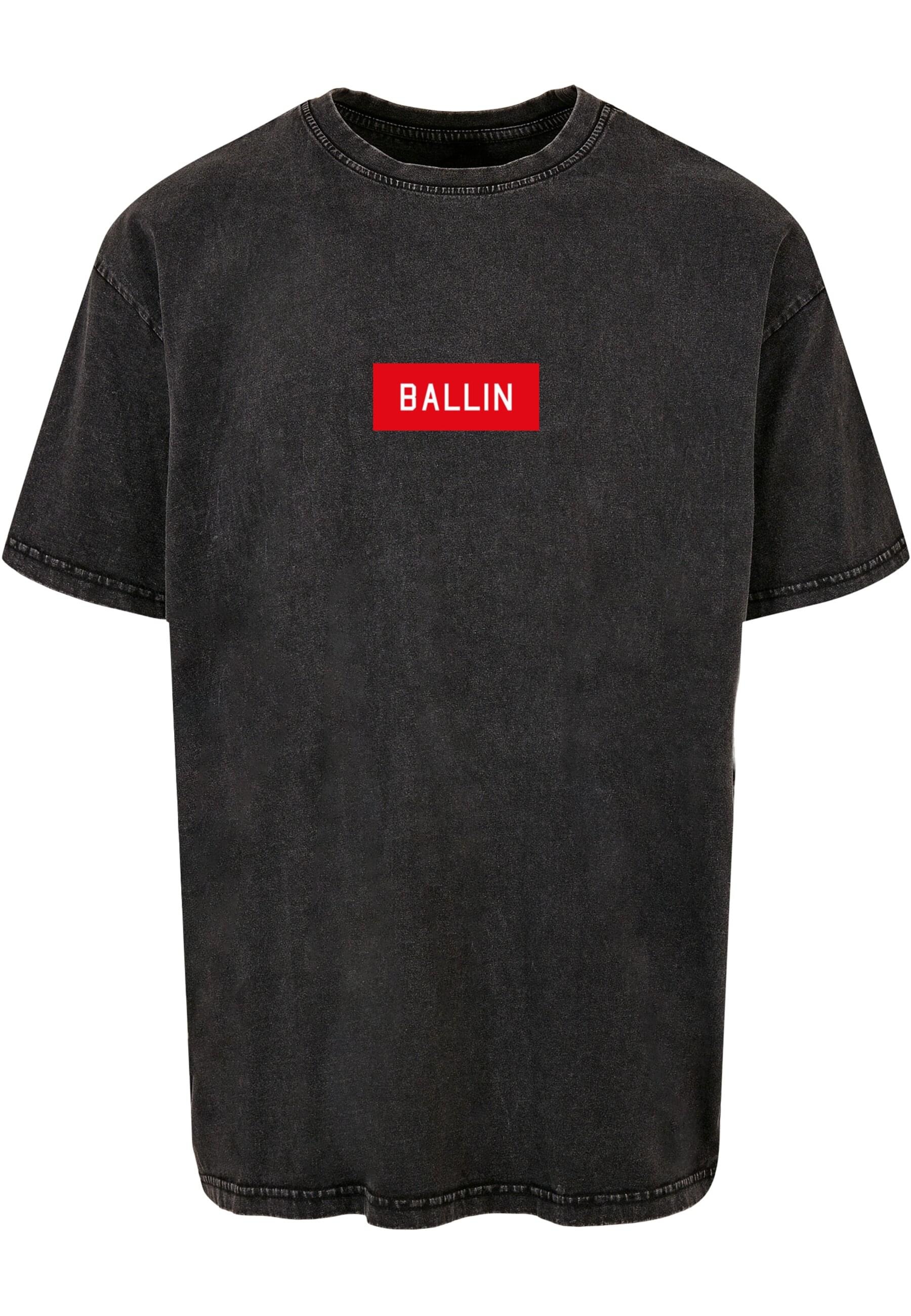 MisterTee T-Shirt "MisterTee Herren Ballin Box Acid Washed Heavy Oversize T günstig online kaufen