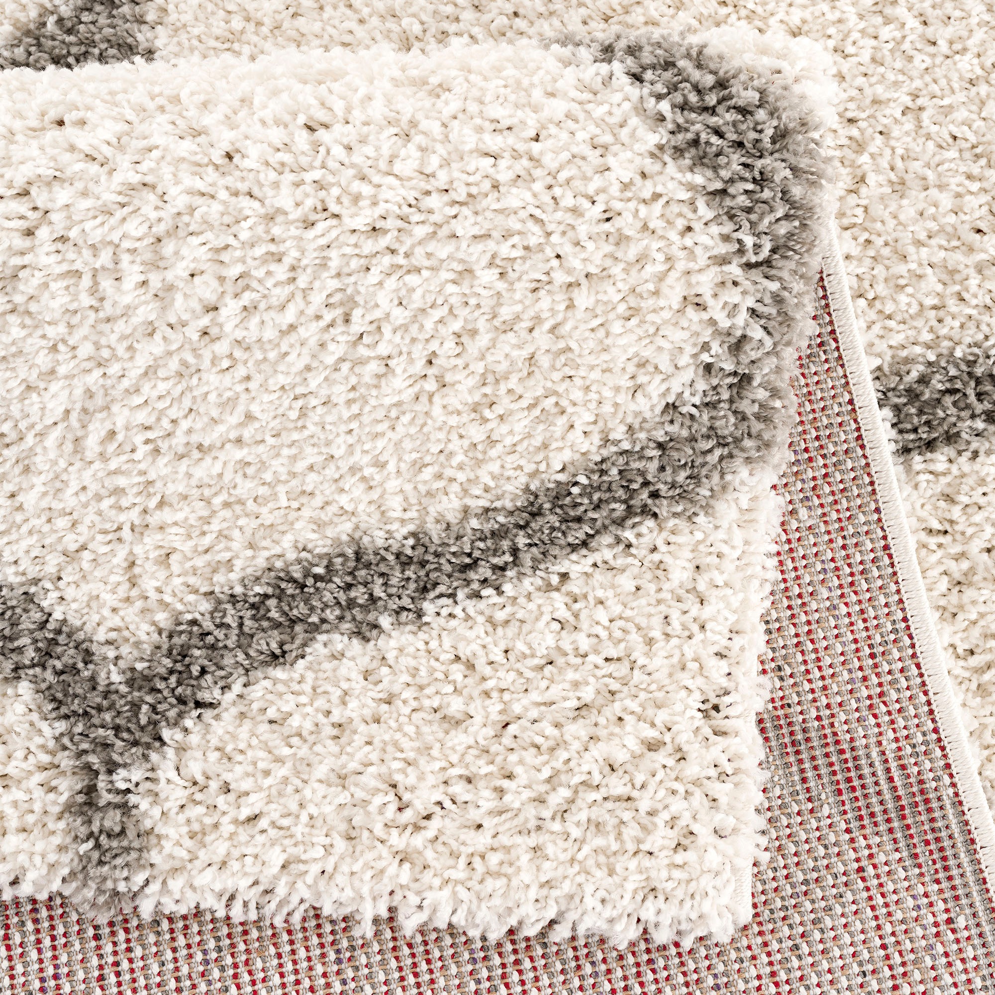 Hochflor-Teppich SANAT "Madrid", beige (creme), B:120cm H:30mm L:170cm, Kunstfaser, Teppiche, Wohnzimmer, Langflor, Shaggy Teppich 3
