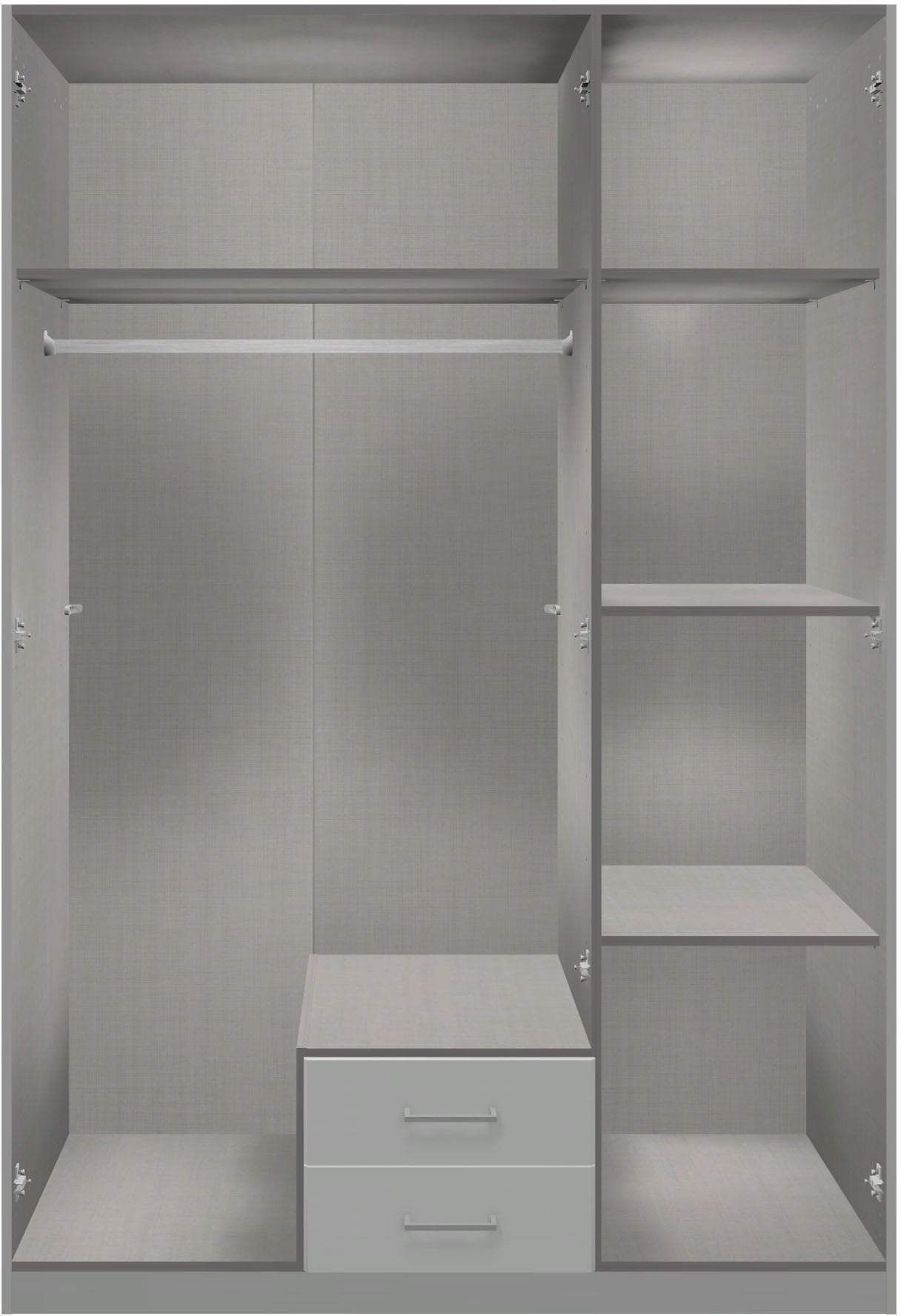 Wimex Kleiderschrank »Marburg erhältlich in den Breiten 135cm & 180cm« inkl. Spiegel und zwei Schubladen