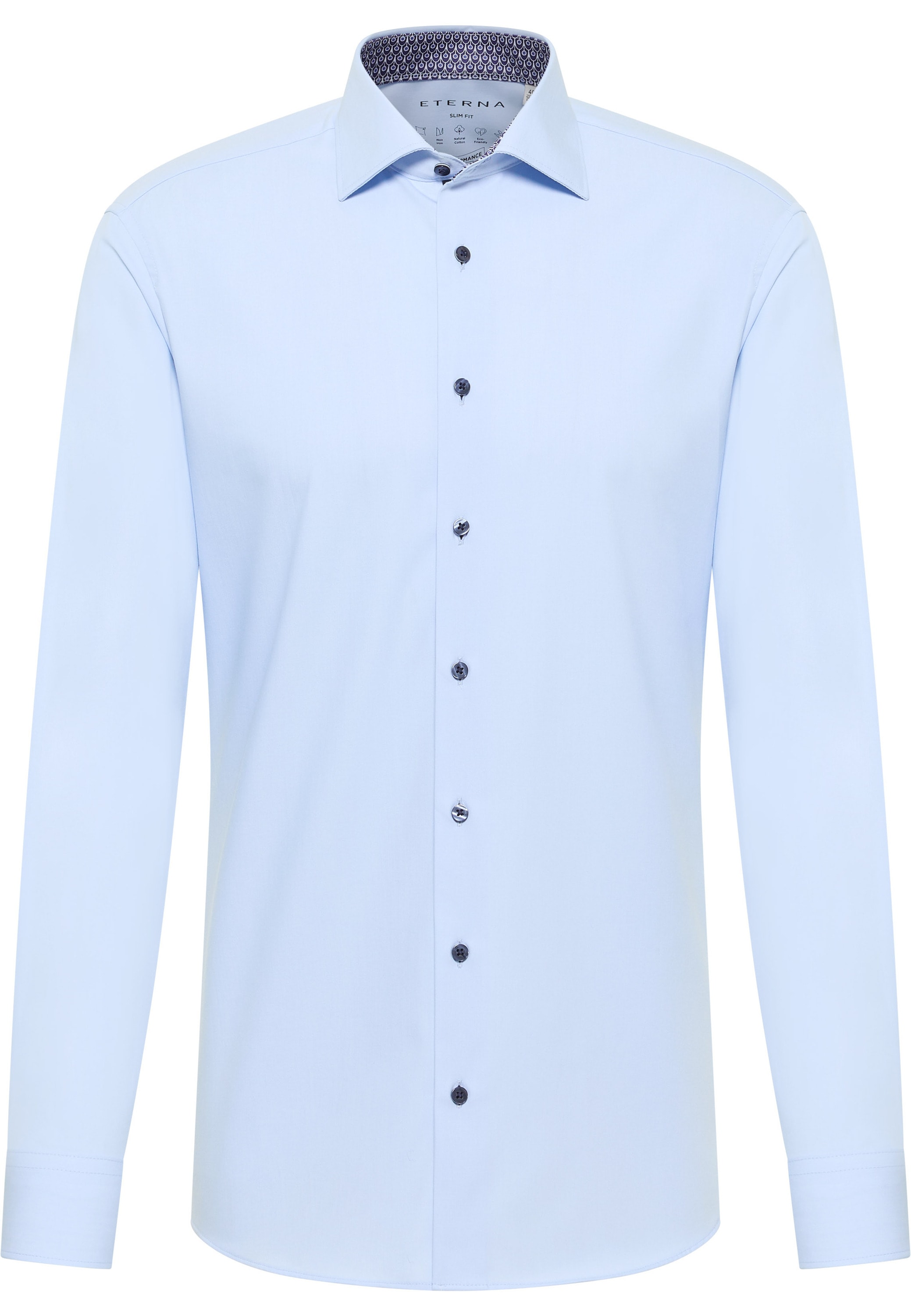 Eterna Langarmhemd »SLIM FIT«, NON IRON (bügelfrei)