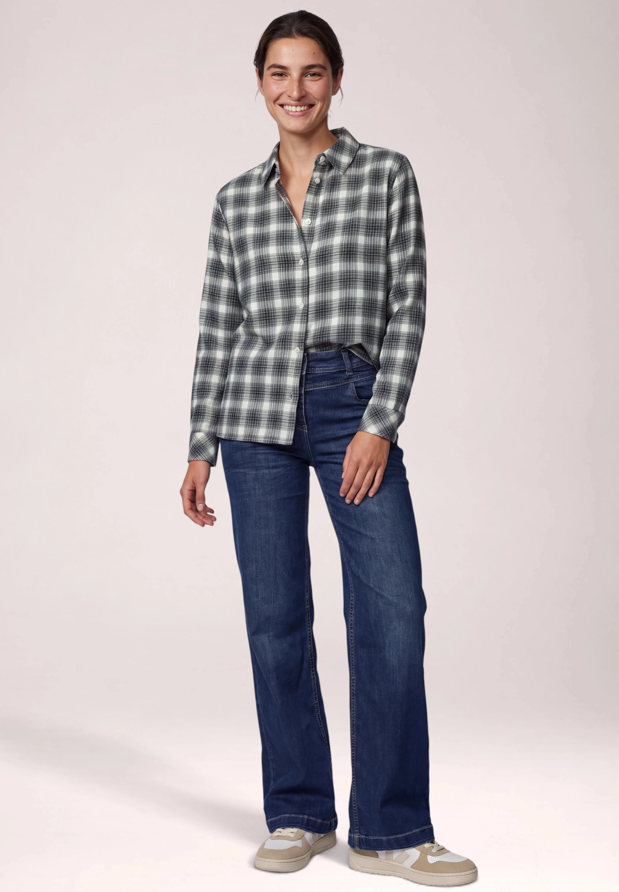 Cecil Klassische Bluse mit Karomuster
