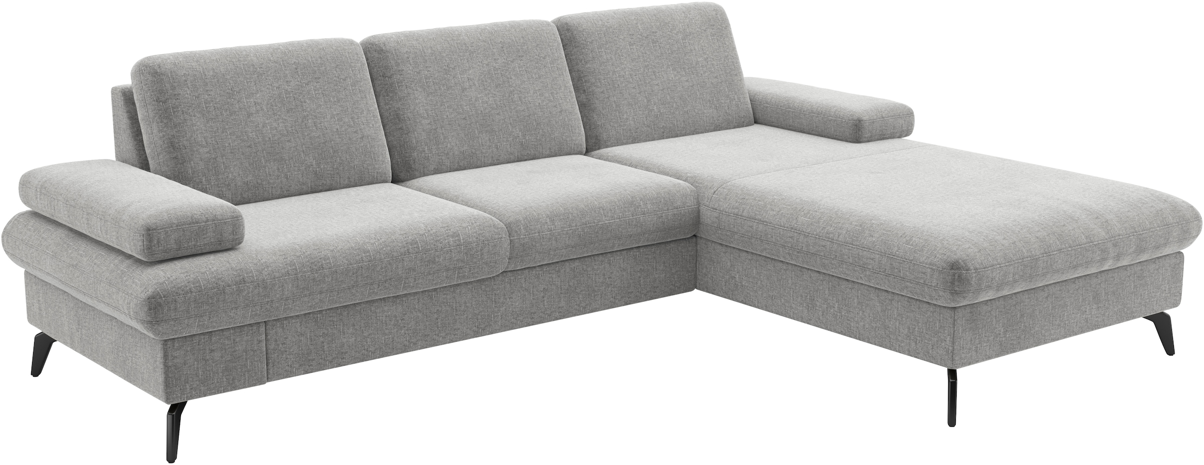 sit&more Ecksofa »Morris Jubi L-Form«, inkl. Armteilfunktion und 1 Zierkissen, wahlweise mit Bettfunktion