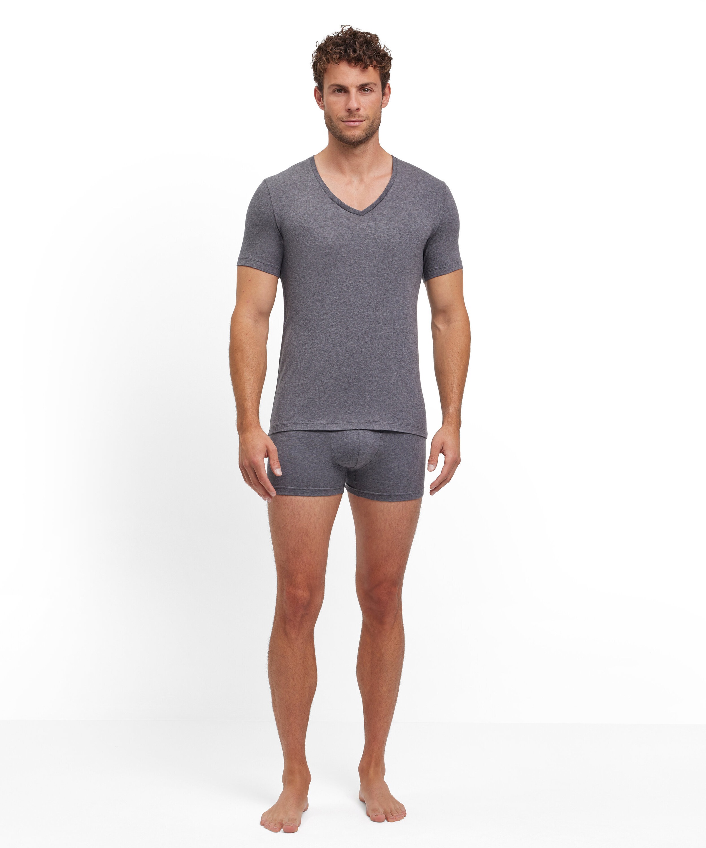 FALKE T-Shirt »Daily Comfort« 2erPack,  tiefer V-Ausschnitt, kurzarm, Cotton-Mix, slim fit
